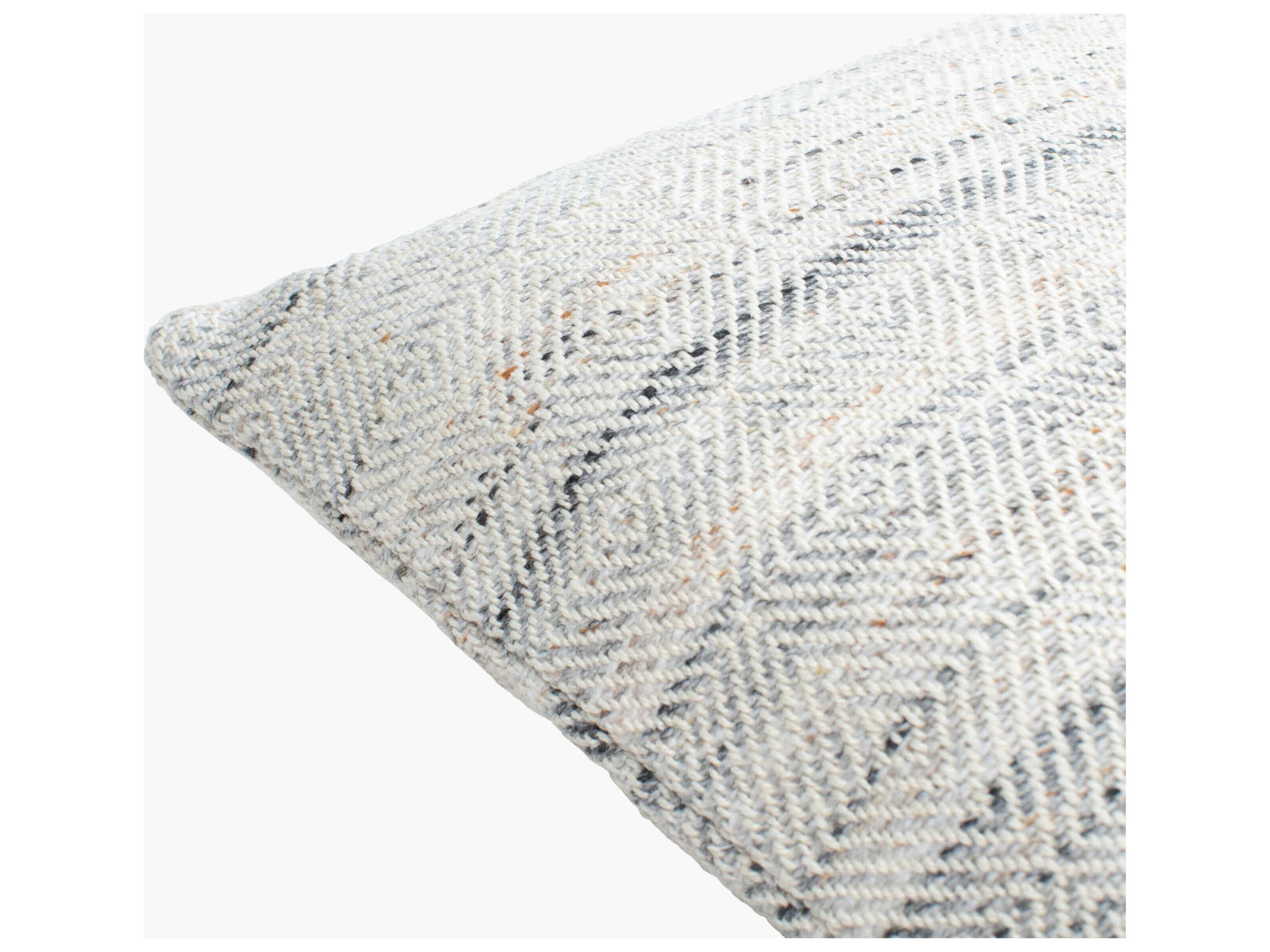 Surya Outdoor Boulder Light Gray Pillow