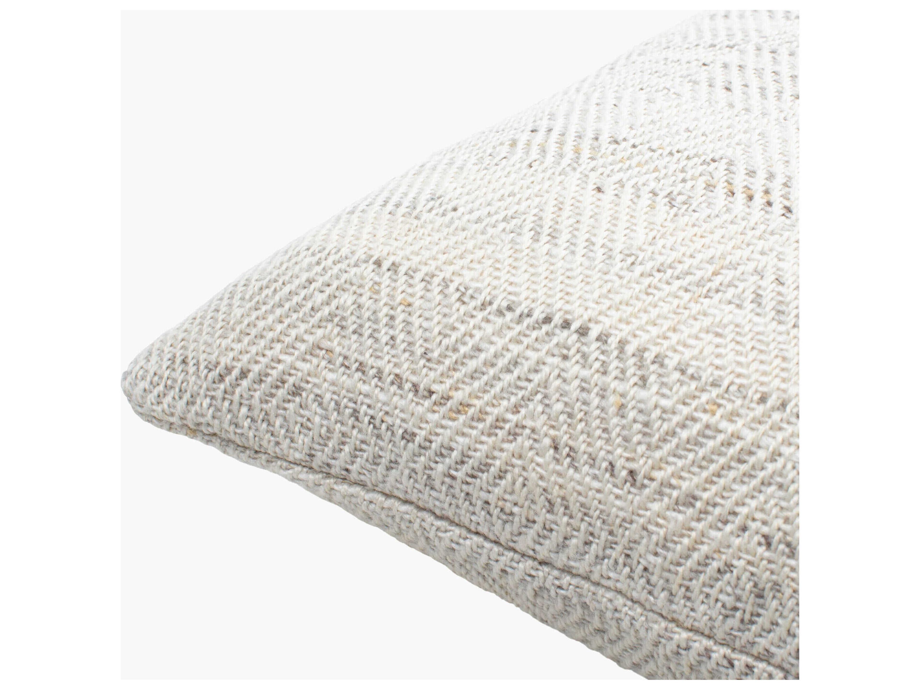 Surya Outdoor Boulder Light Gray Pillow