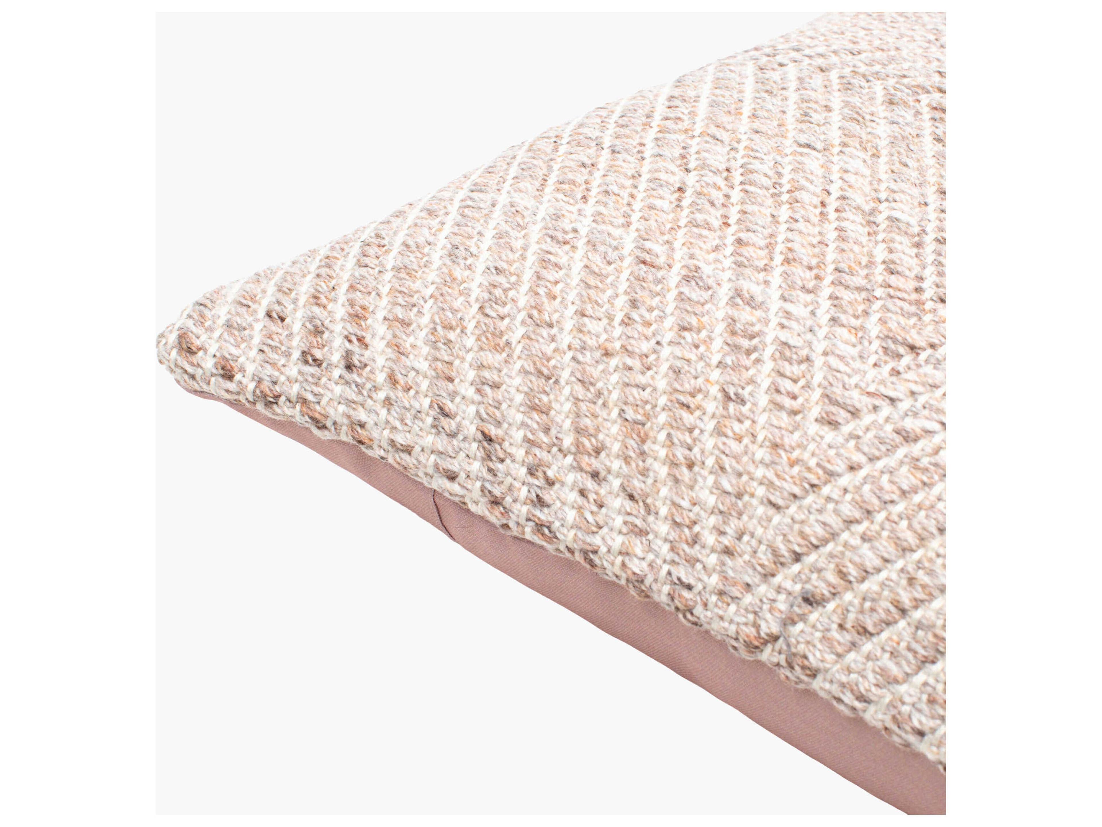 Surya Outdoor Cairn Dusty Pink Pillow