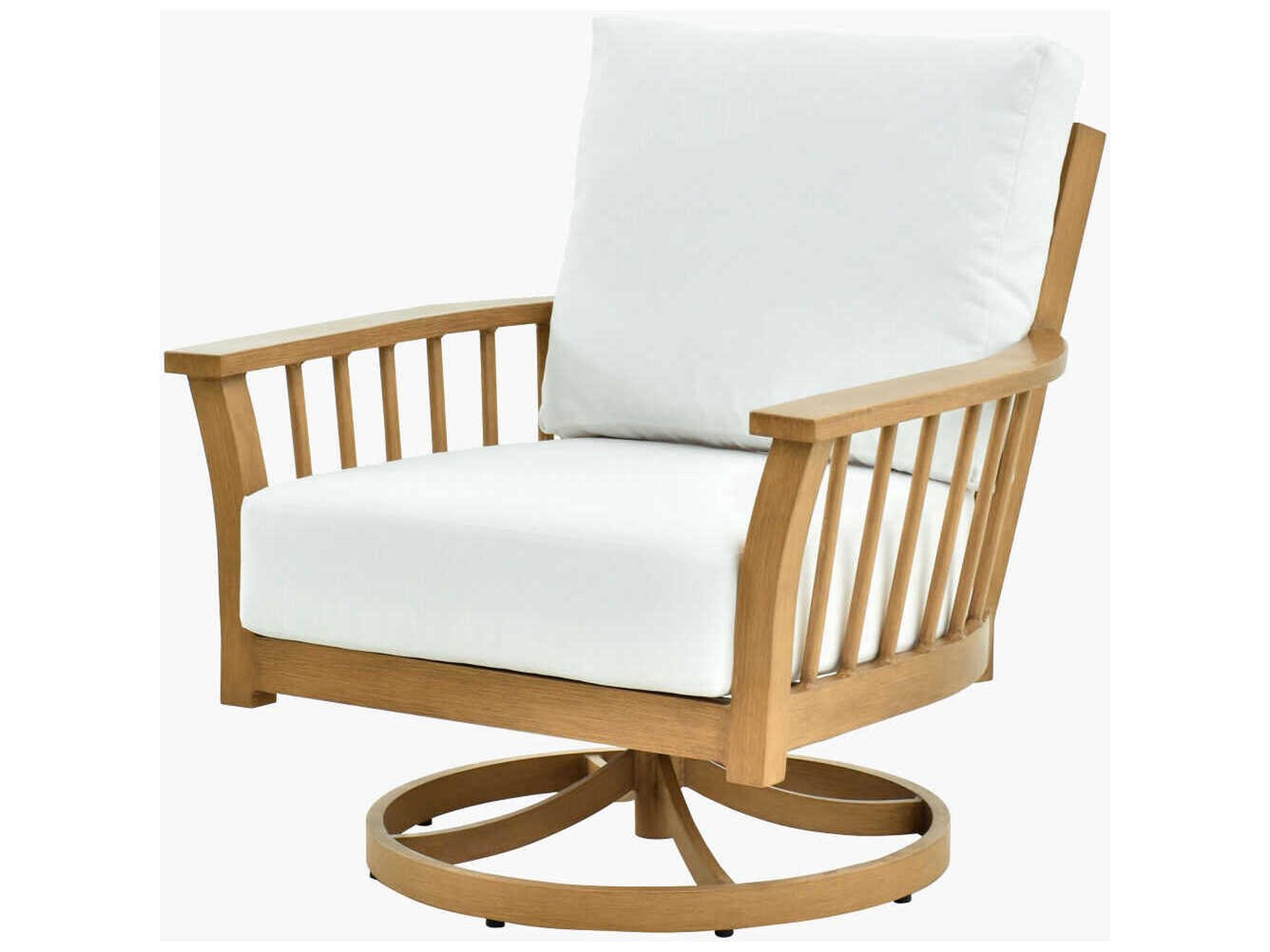 Cape Town Hand Painted Wheat Aluminum Cushion Lounge Chair