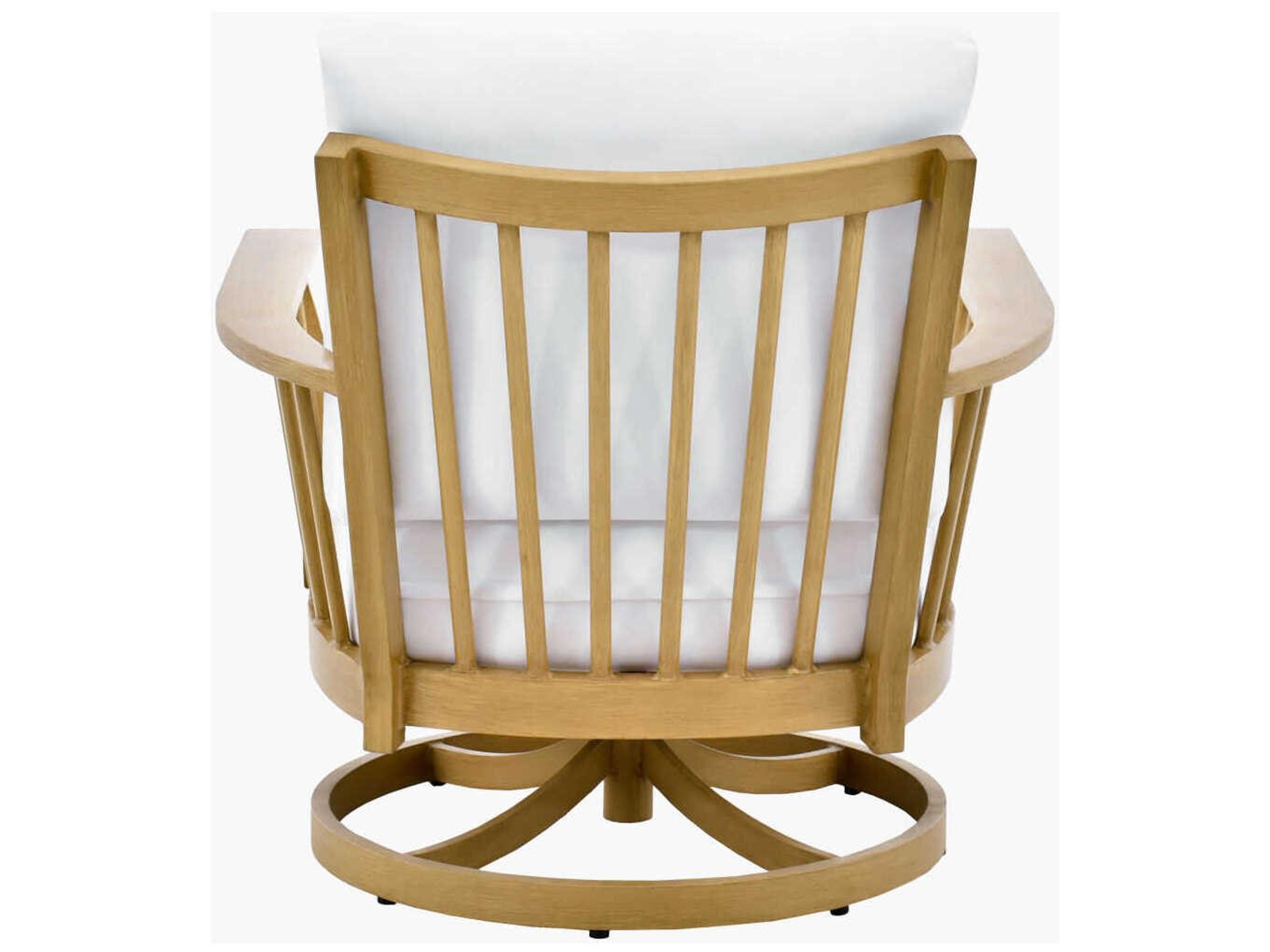 Surya Outdoor Cape Town Hand Painted Wheat Aluminum Cushion Lounge Chair