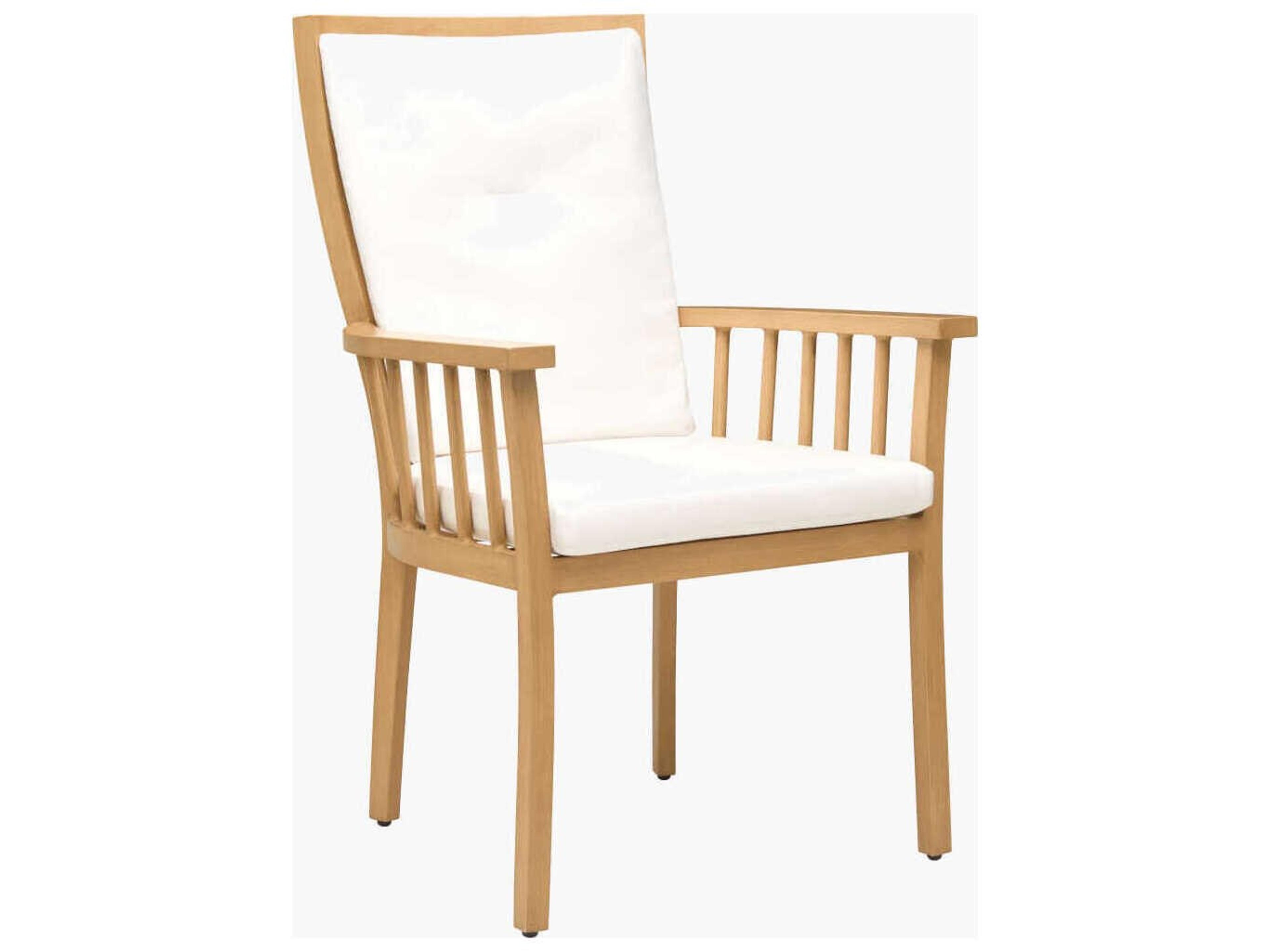 Surya Outdoor Cape Town Hand Painted Wheat Aluminum Cushion Dining Chair