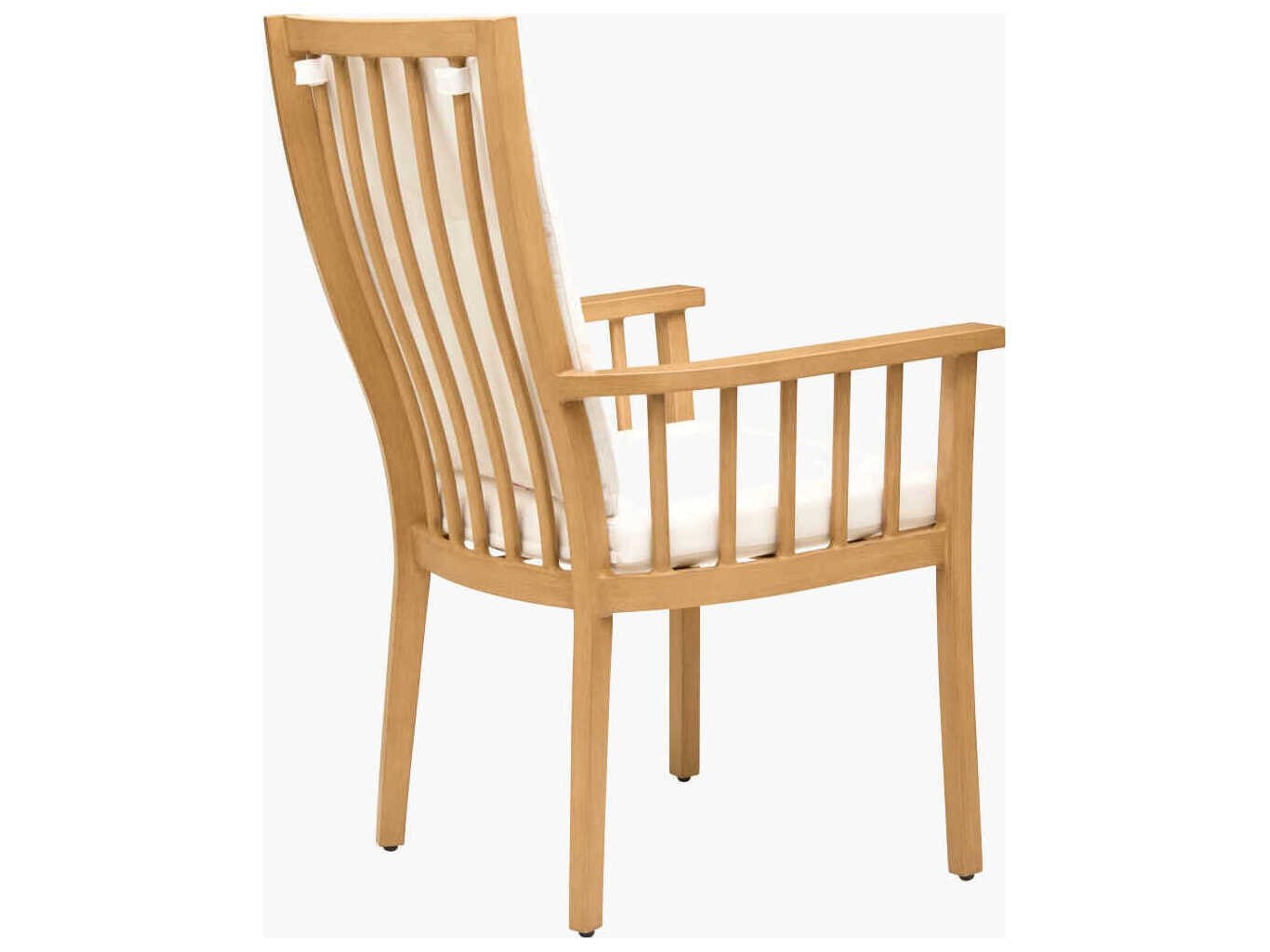 Surya Outdoor Cape Town Hand Painted Wheat Aluminum Cushion Dining Chair