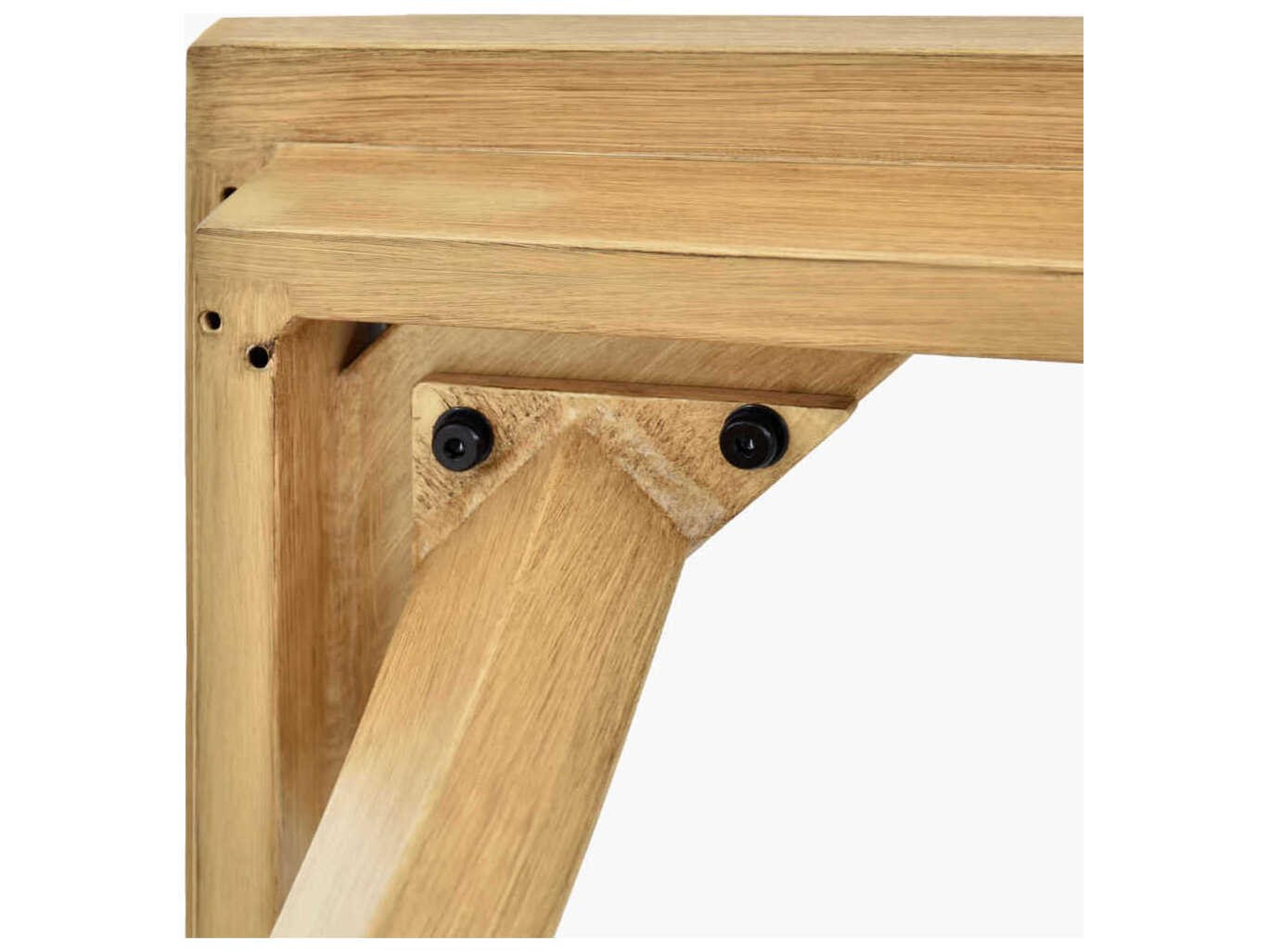 Surya Outdoor Cape Town Hand Painted Beige Matte Wheat Aluminum Rectangular Umbrella Hole Dining Table