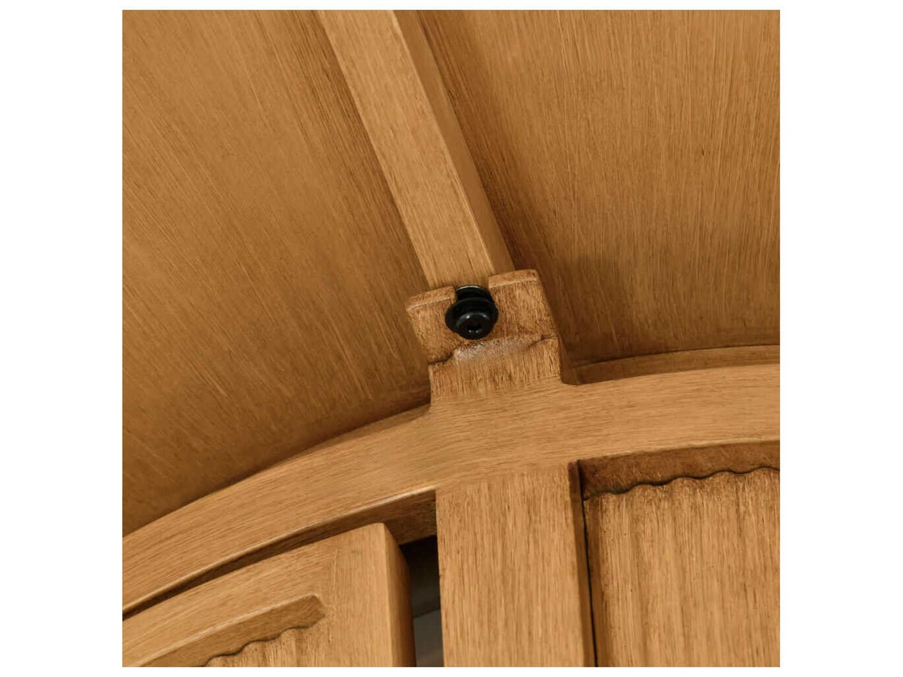 Surya Outdoor Cape Town Hand Painted Wheat Aluminum Round Fire Pit Table