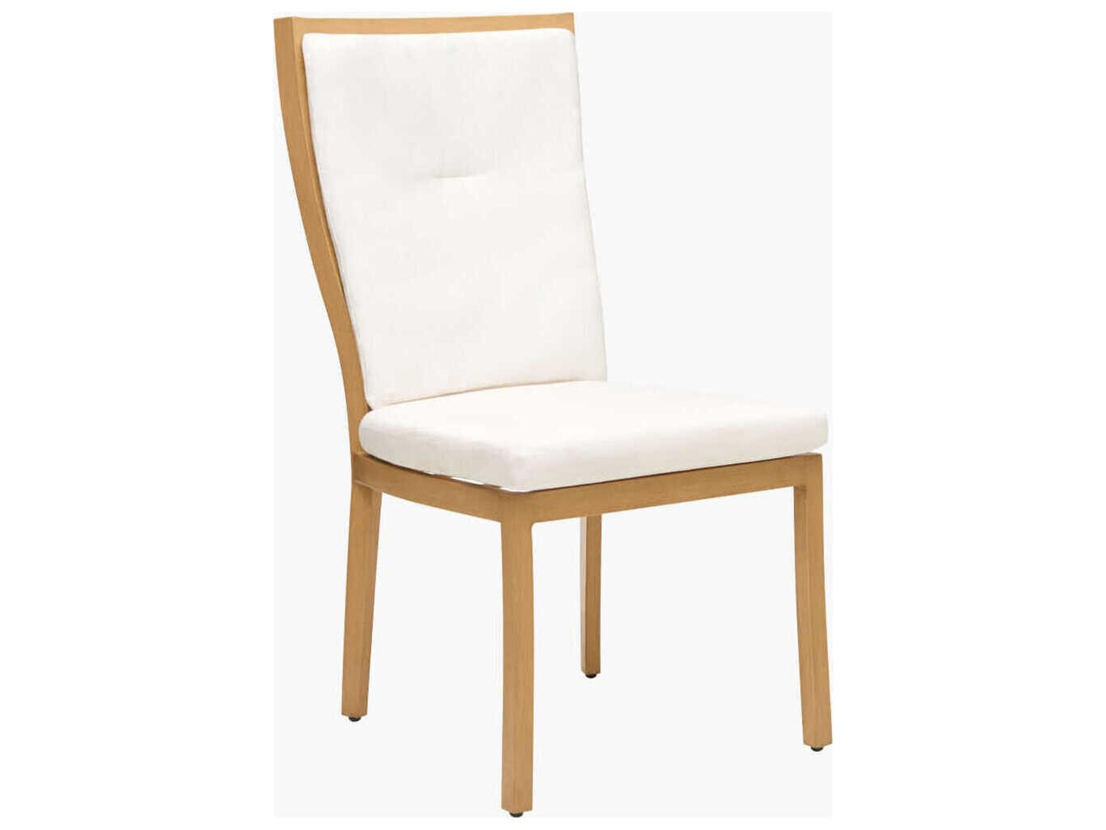 Surya Outdoor Cape Town Hand Painted Wheat Aluminum Cushion Dining Chair