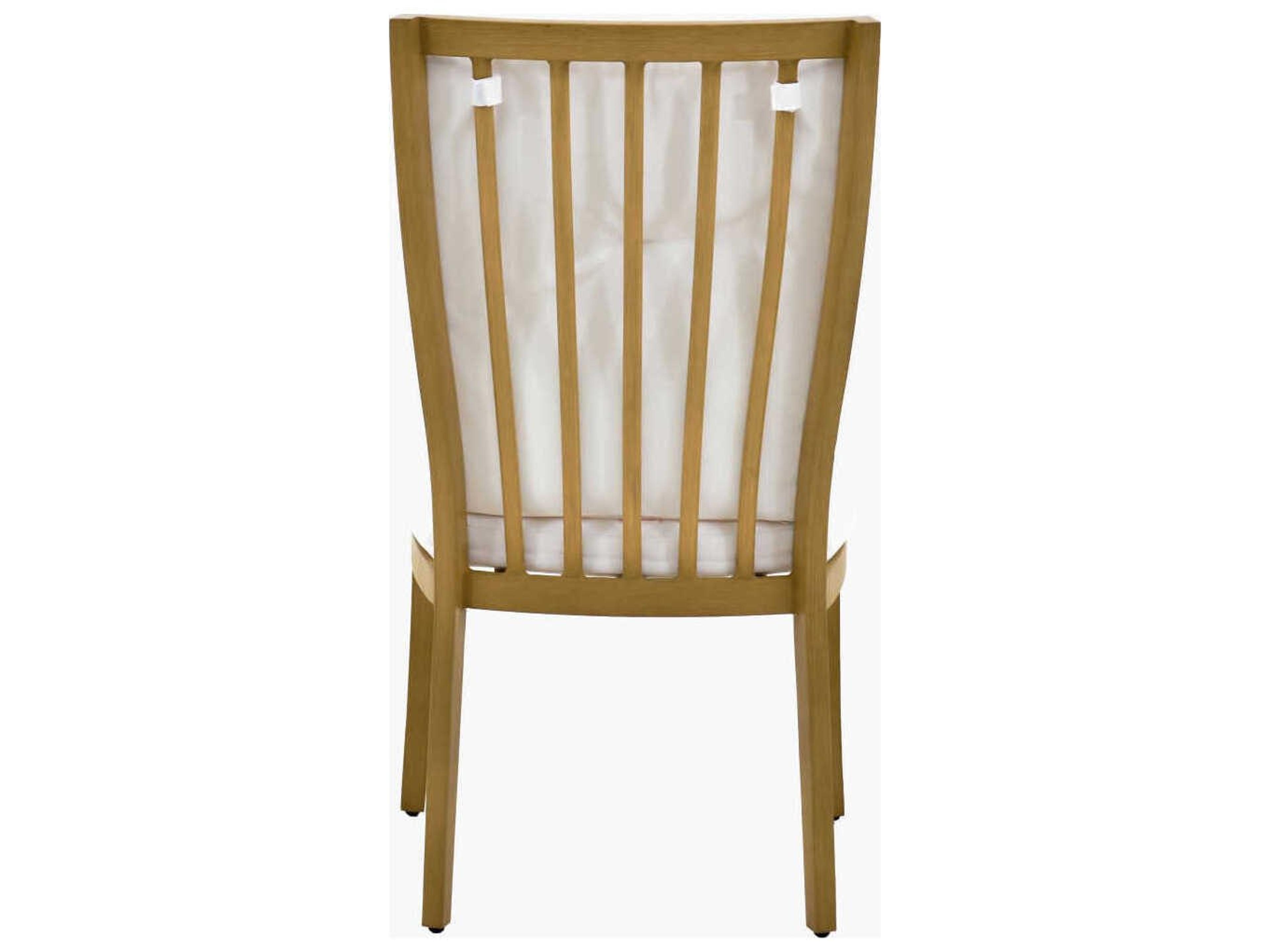 Surya Outdoor Cape Town Hand Painted Wheat Aluminum Cushion Dining Chair