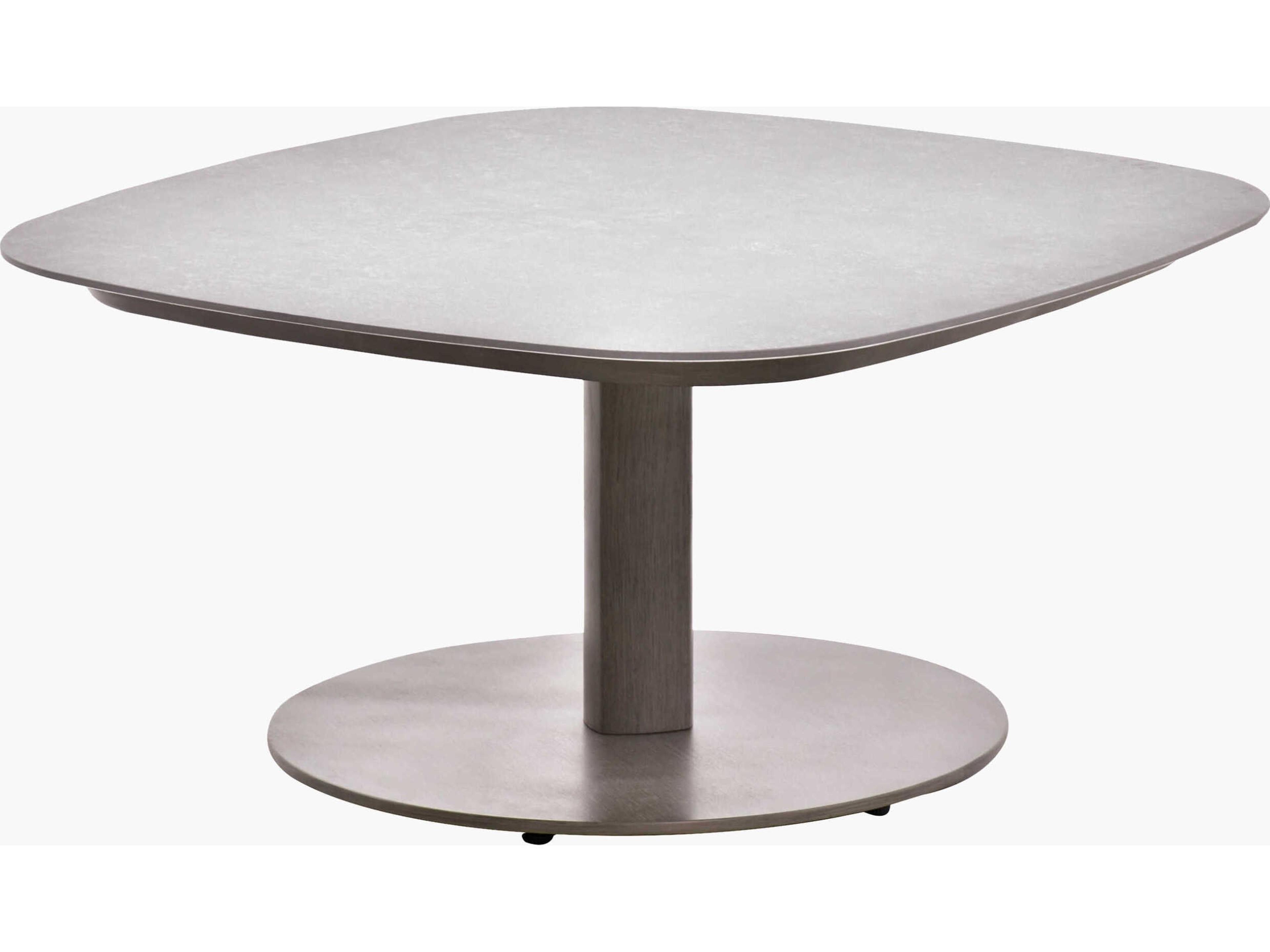 Daniella Gray Aluminum Square Coffee Table