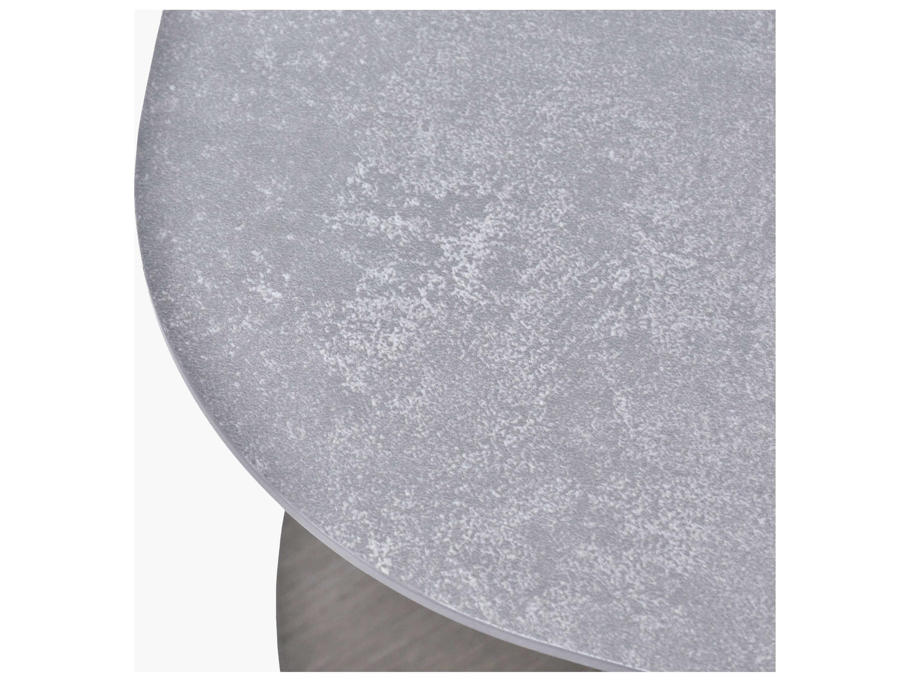 Surya Outdoor Daniella Gray Aluminum Square Coffee Table