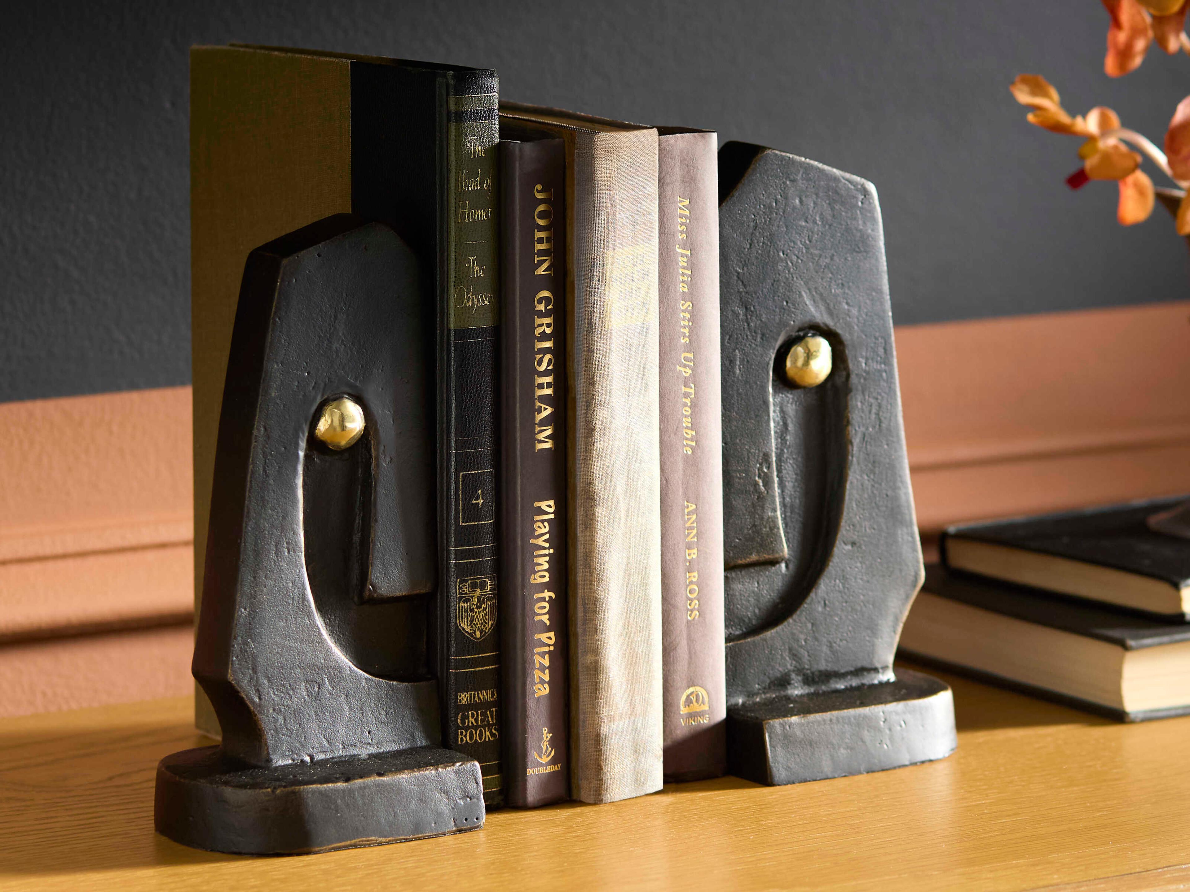 Surya Celaeno Metallic Bronze Bookends