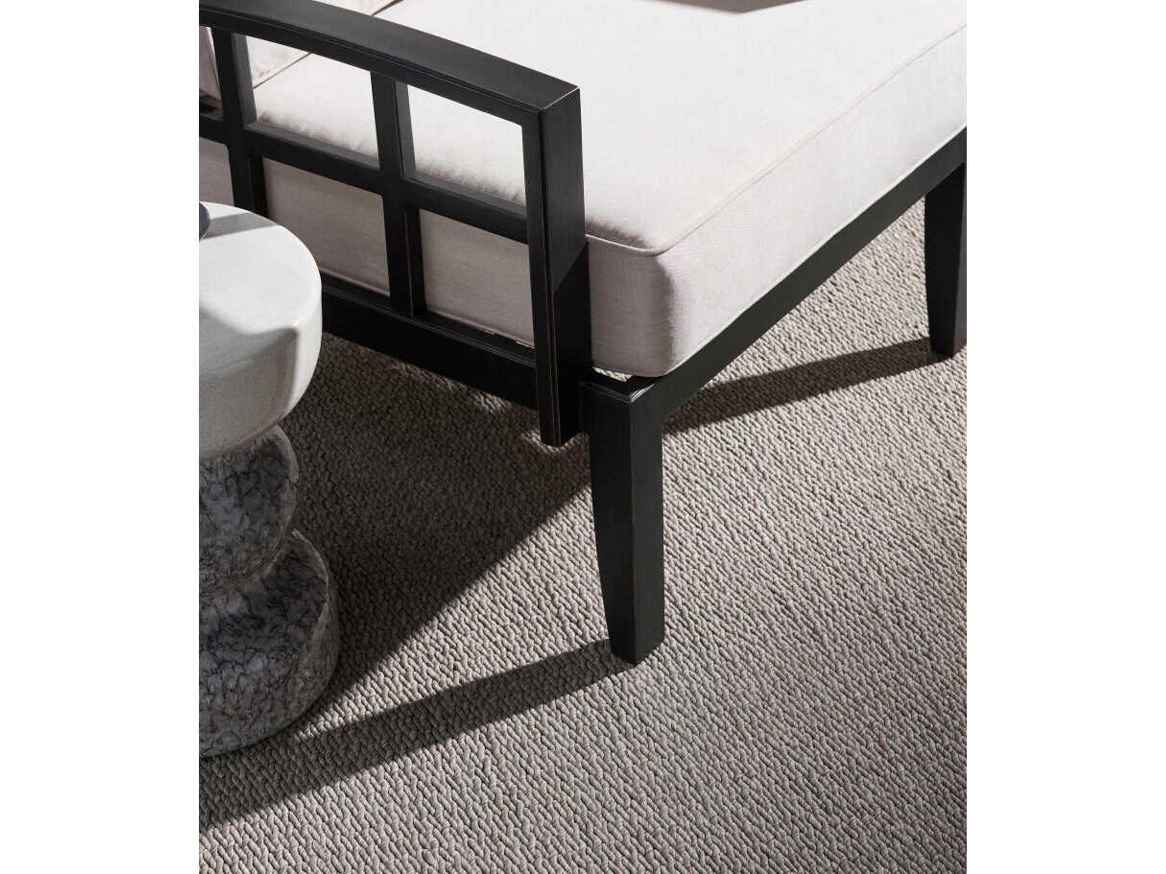 Surya Outdoor Fairborn Hand Painted Black Aluminum Cushion Lounge Chair