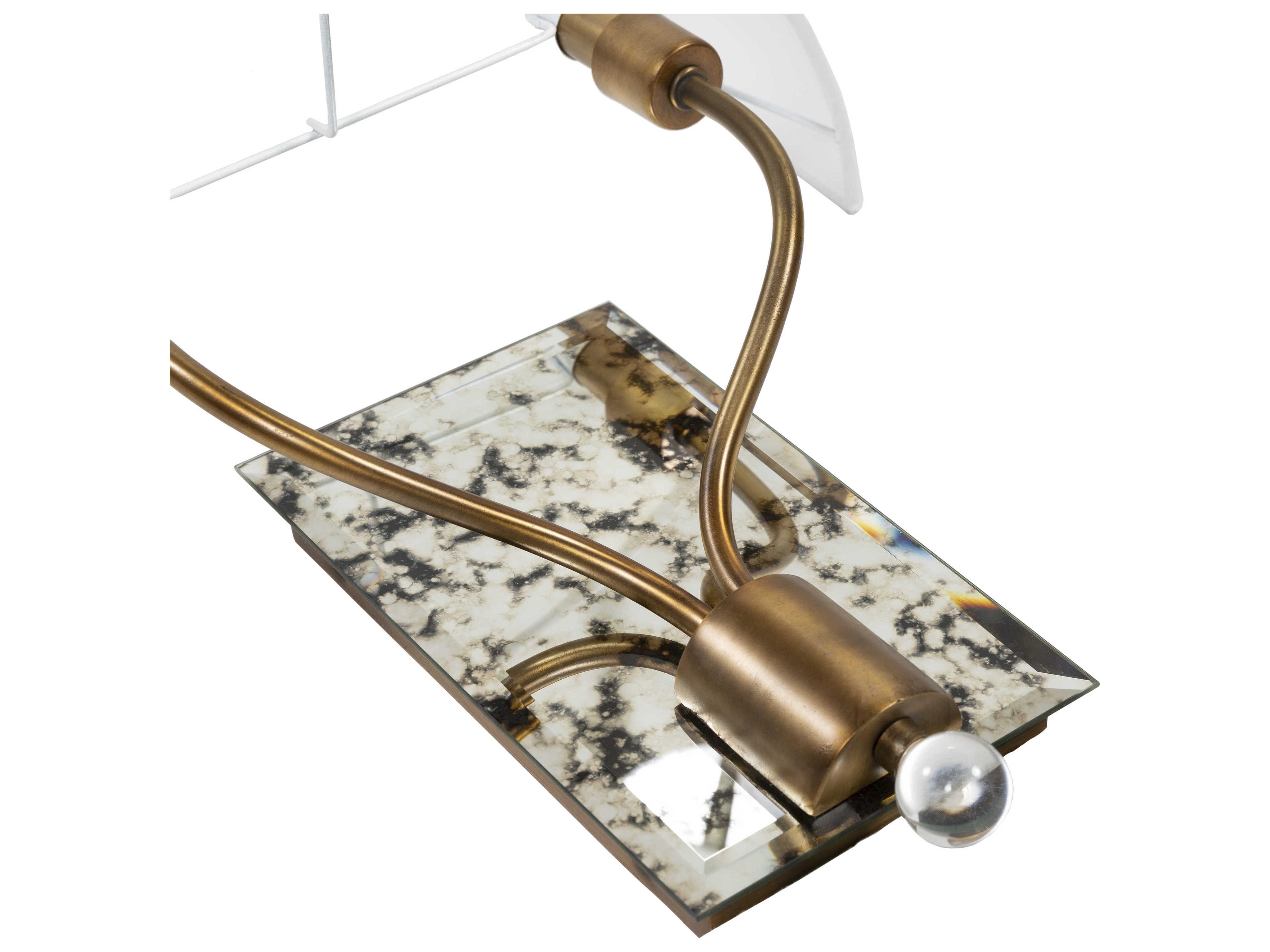 Surya Ogee 2-Light Metallic Brass Wall Sconce