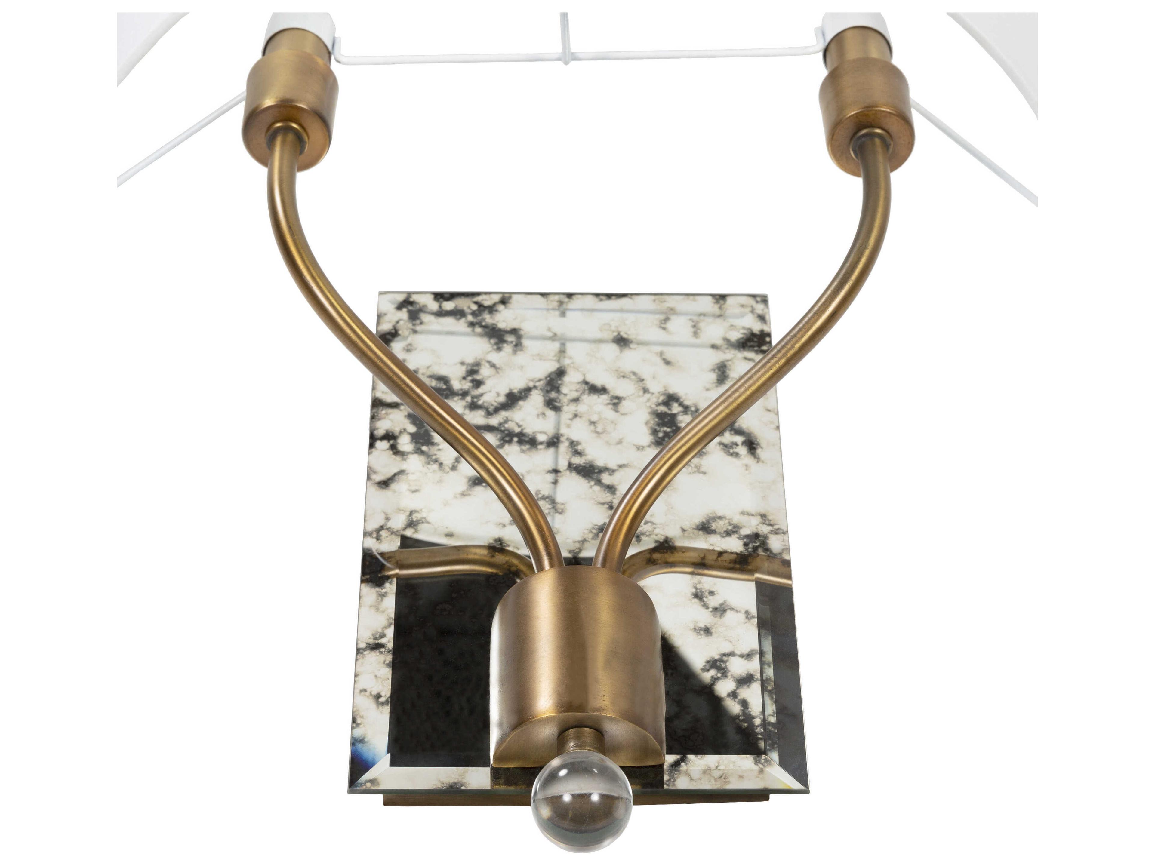 Surya Ogee 2-Light Metallic Brass Wall Sconce