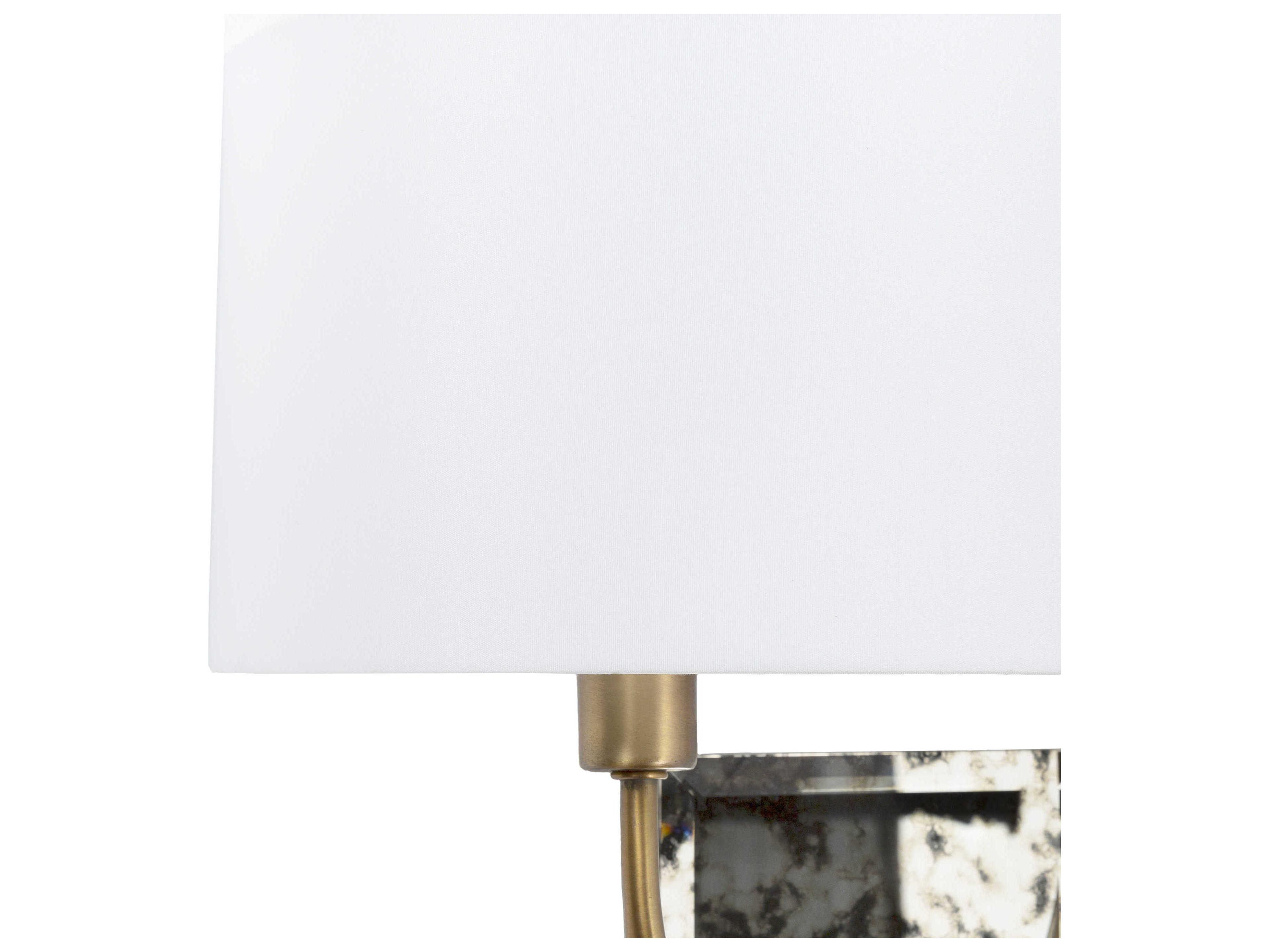 Surya Ogee 2-Light Metallic Brass Wall Sconce
