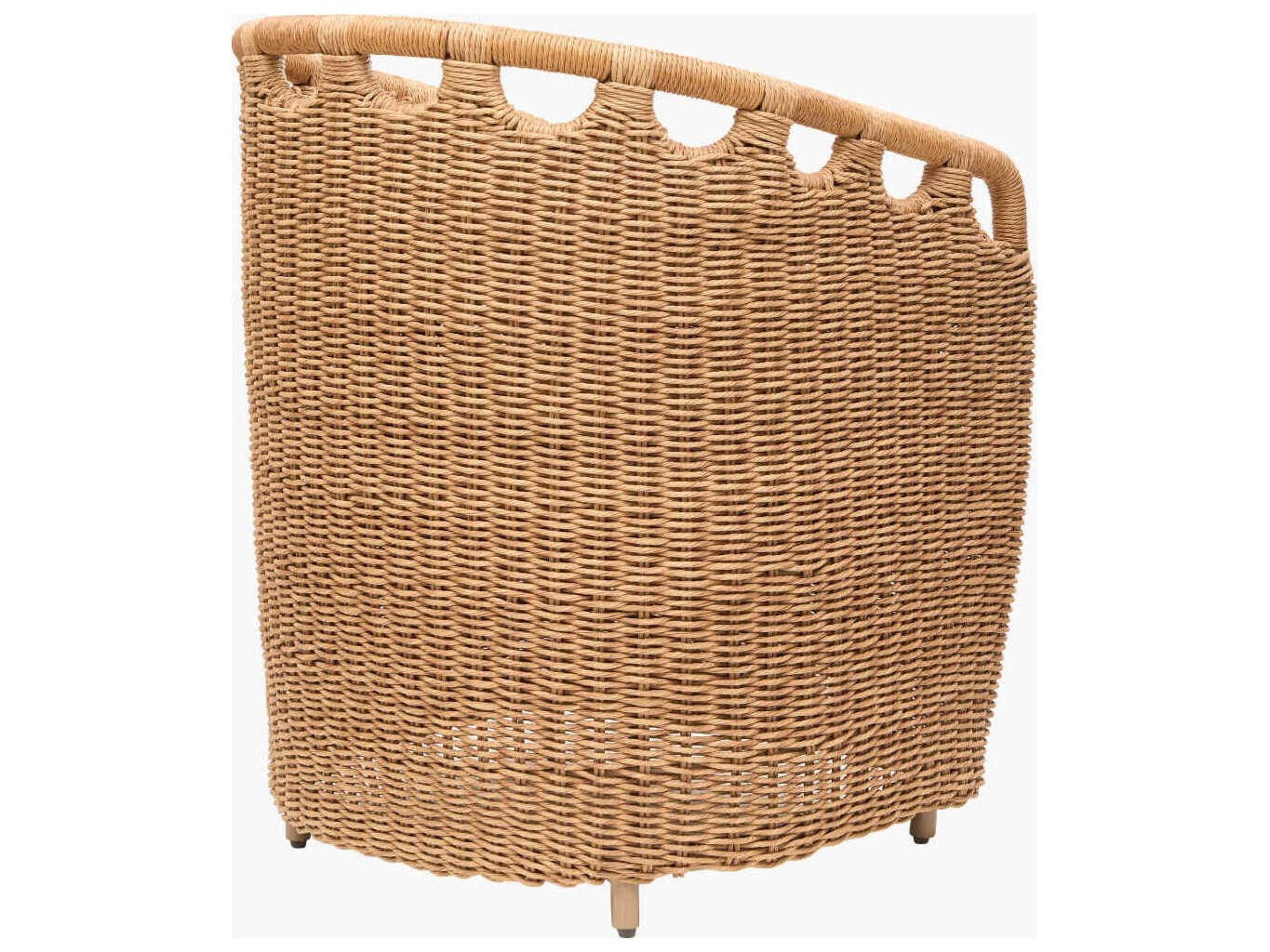 Surya Outdoor Marvella Powder Coated Dark Brown Aluminum Cushion Dining Chair