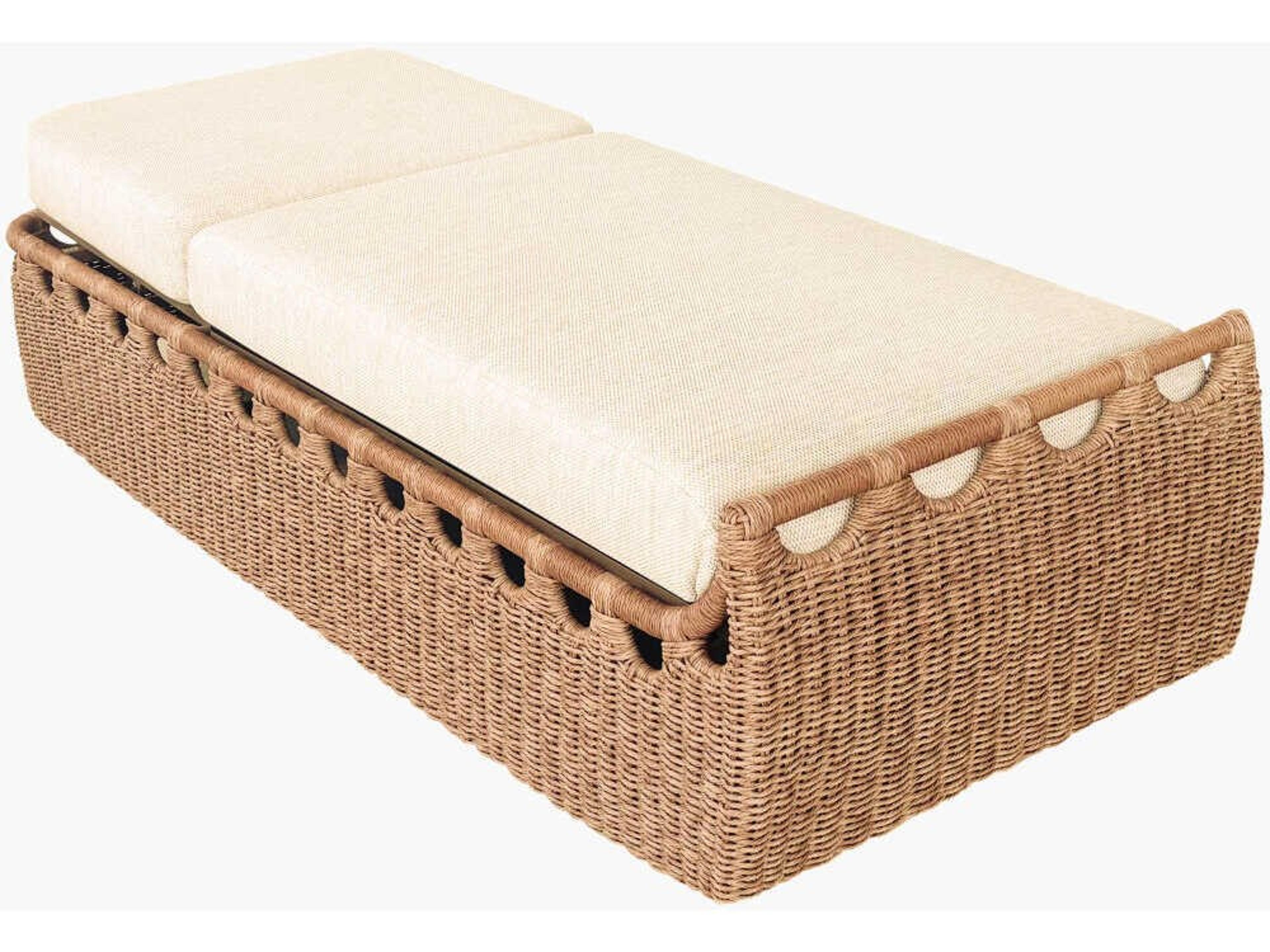 Surya Outdoor Marvella Dark Brown Aluminum Cushion Chaise Lounge