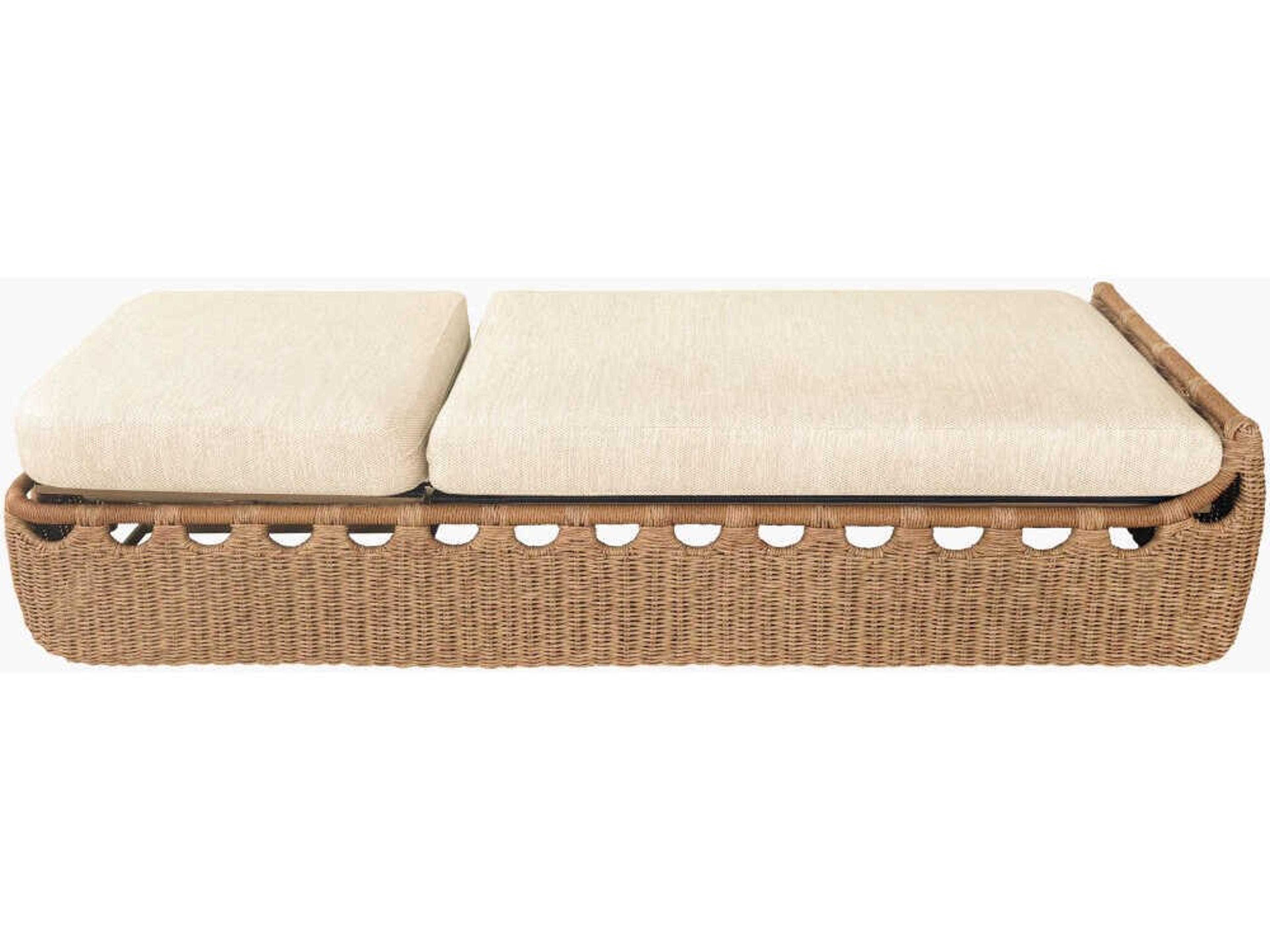 Surya Outdoor Marvella Dark Brown Aluminum Cushion Chaise Lounge