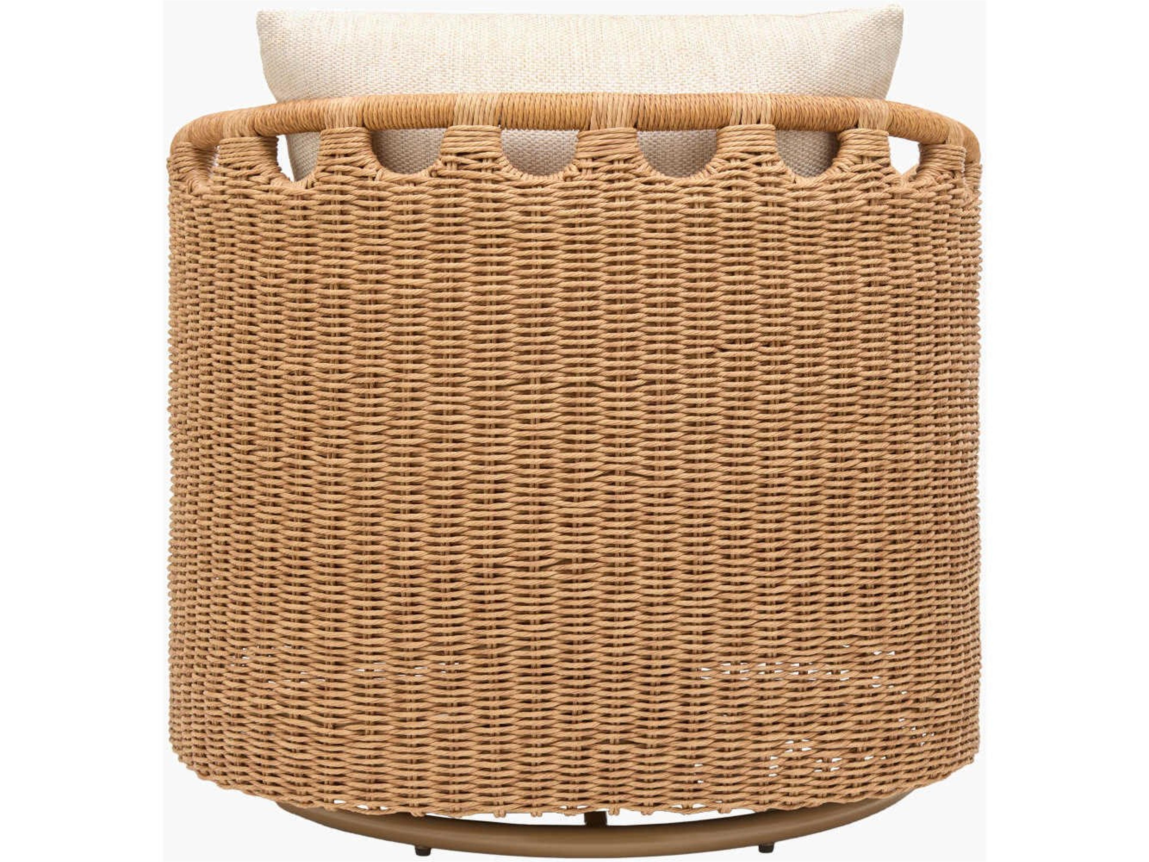 Surya Outdoor Marvella Powder Coated Dark Brown Aluminum Cushion Lounge Chair