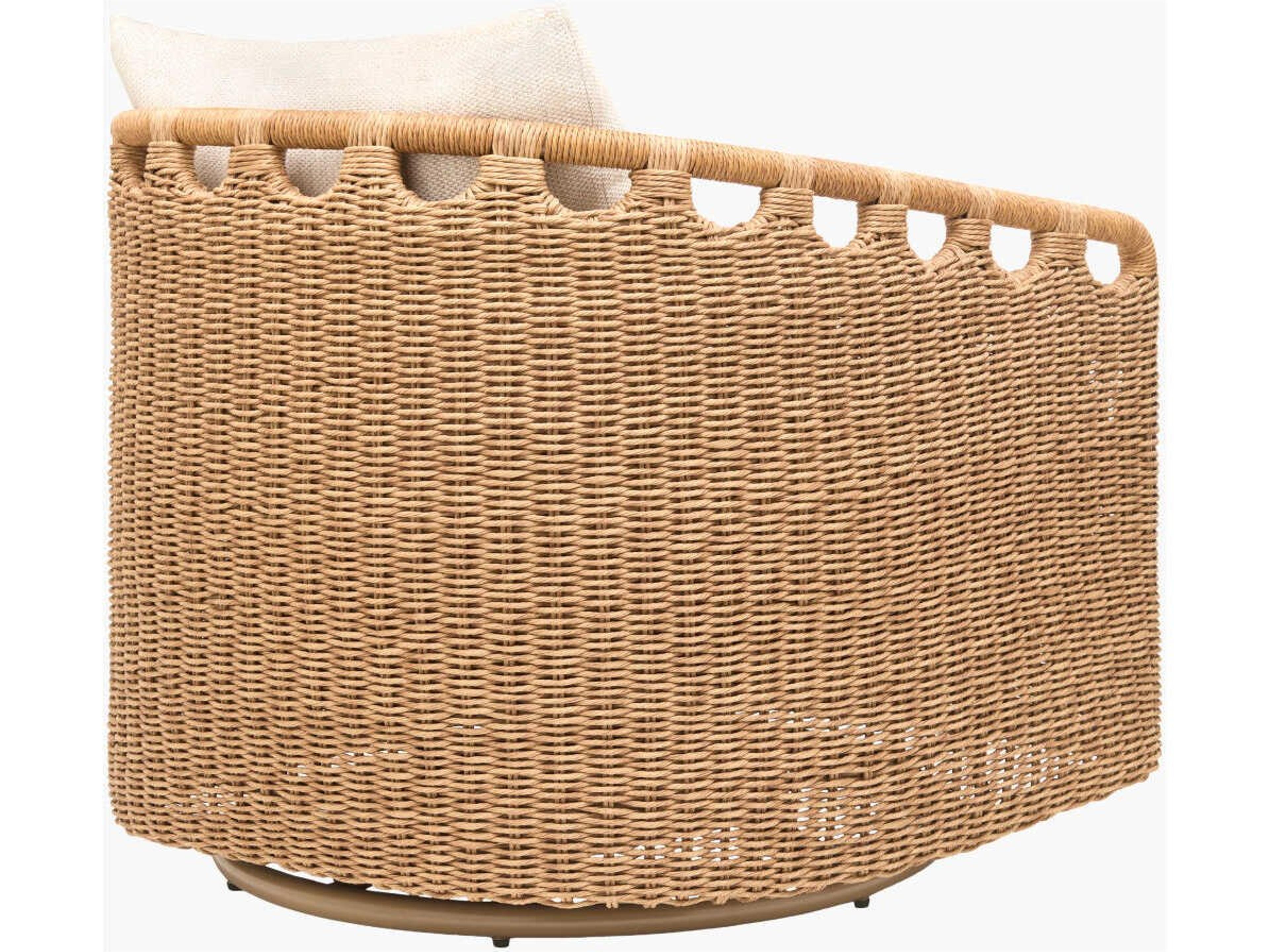 Surya Outdoor Marvella Powder Coated Dark Brown Aluminum Cushion Lounge Chair