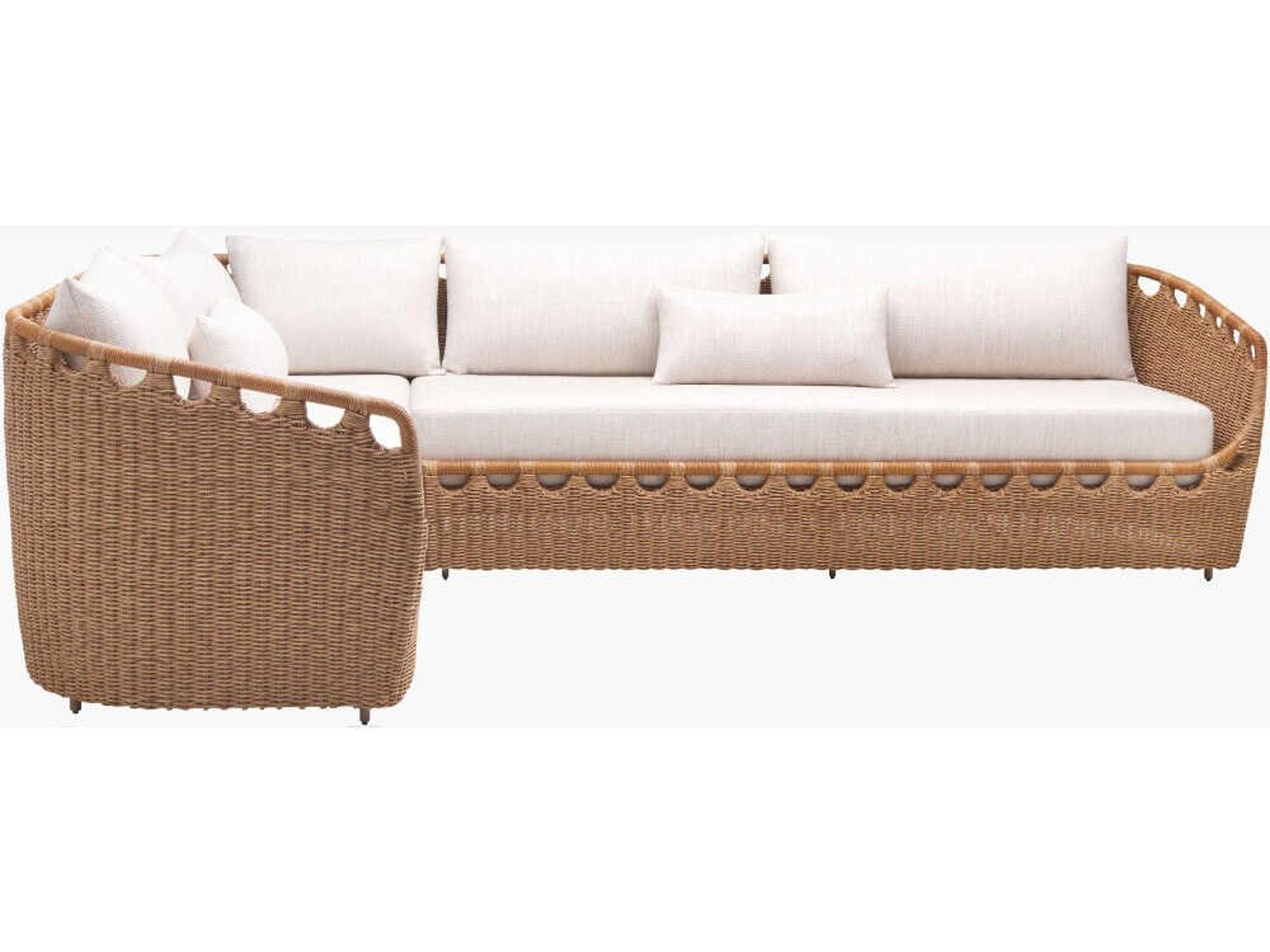 Surya Outdoor Marvella Aluminum Cushion Sofa