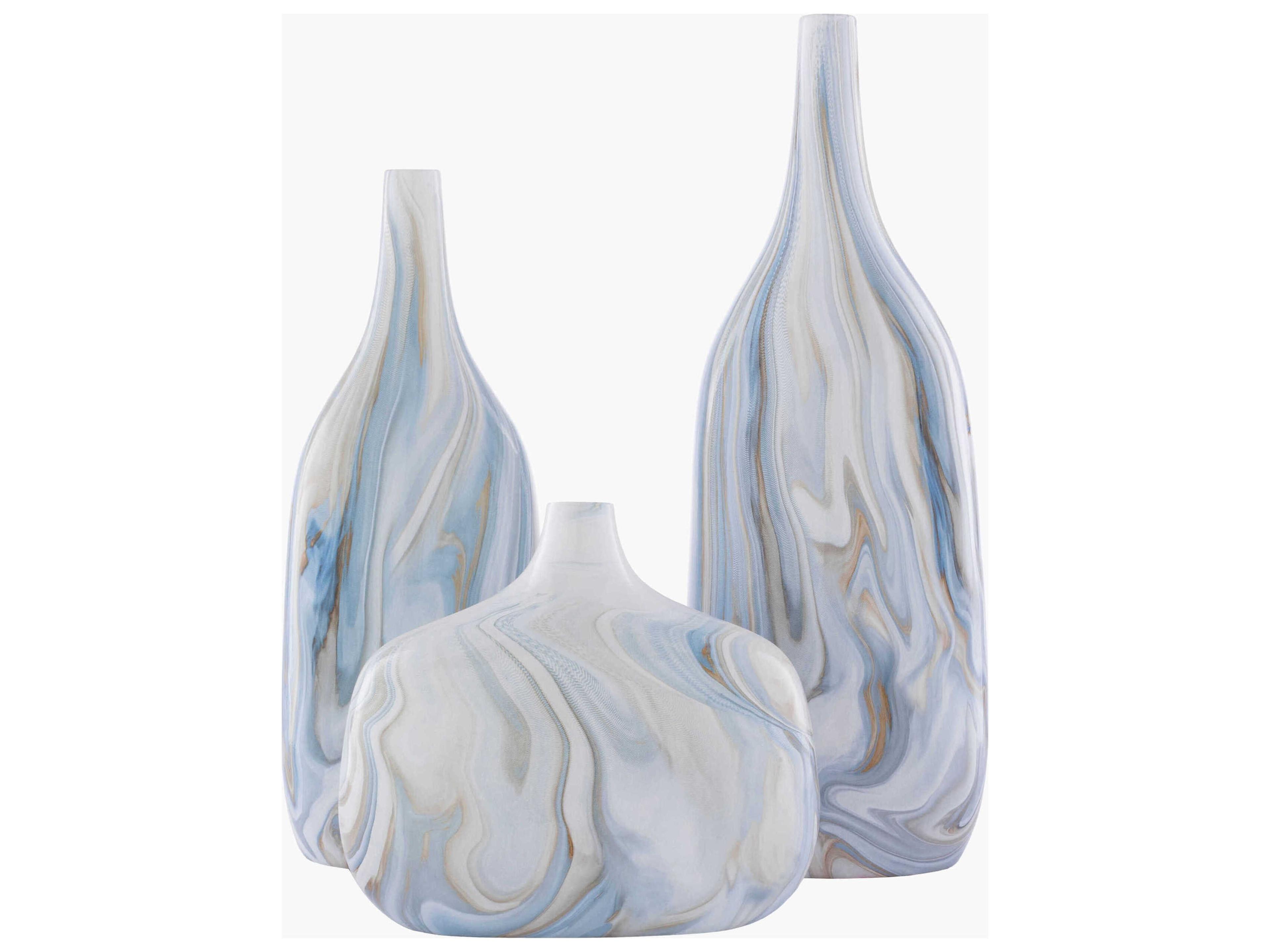 Marble Vase Set of 3