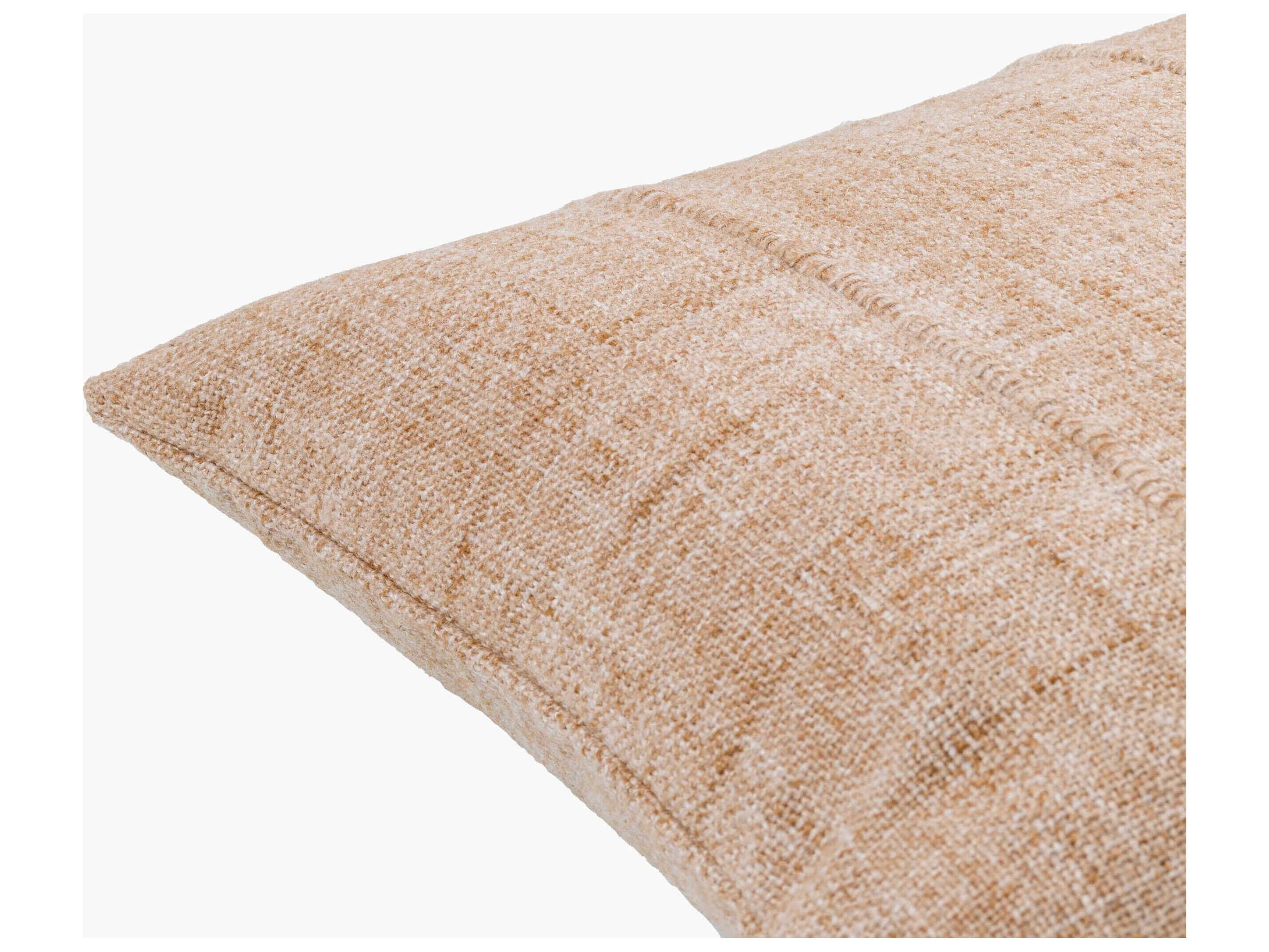 Surya Outdoor Mudcloth Beige Pillow