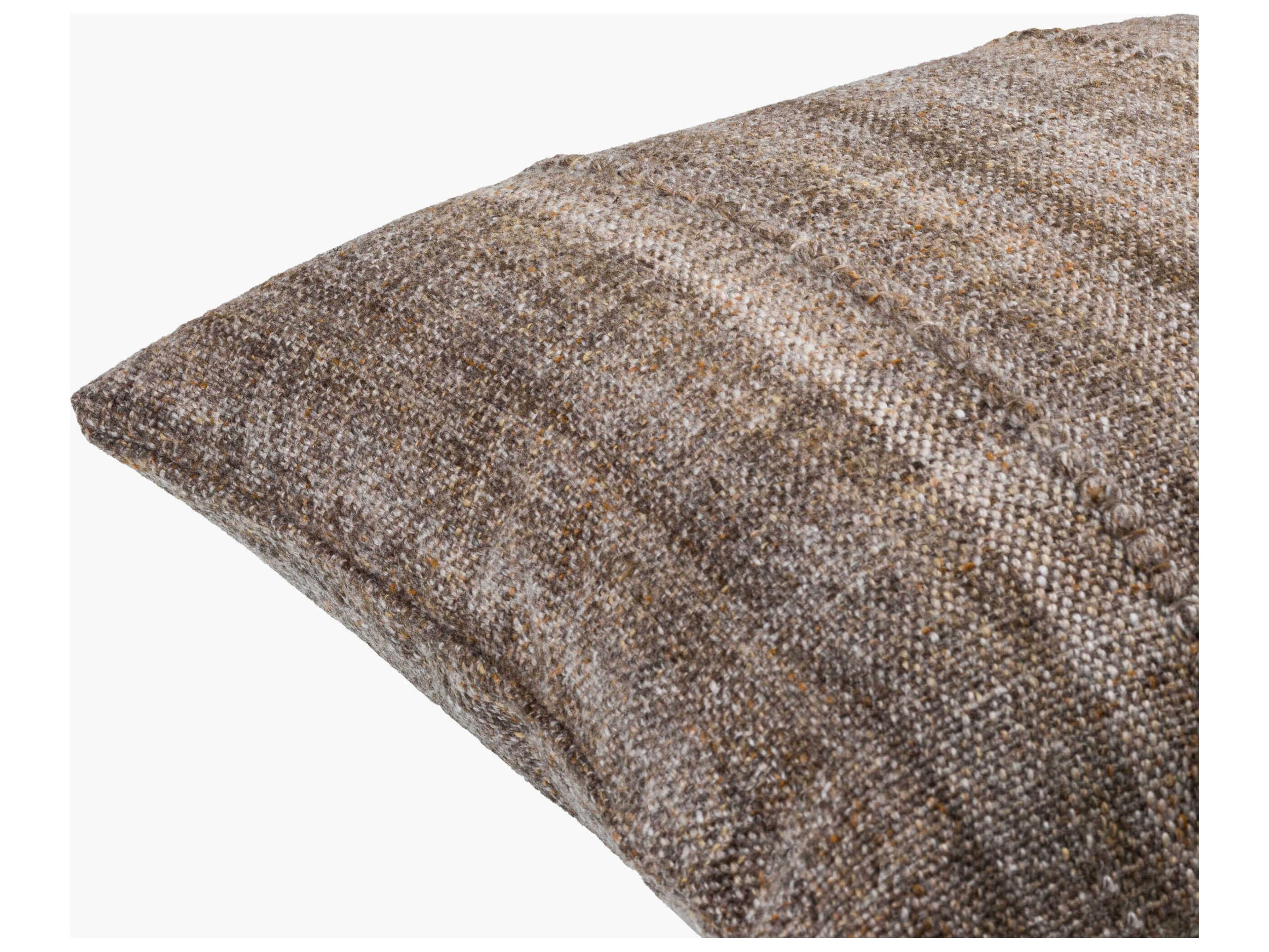 Surya Outdoor Mudcloth Taupe Pillow