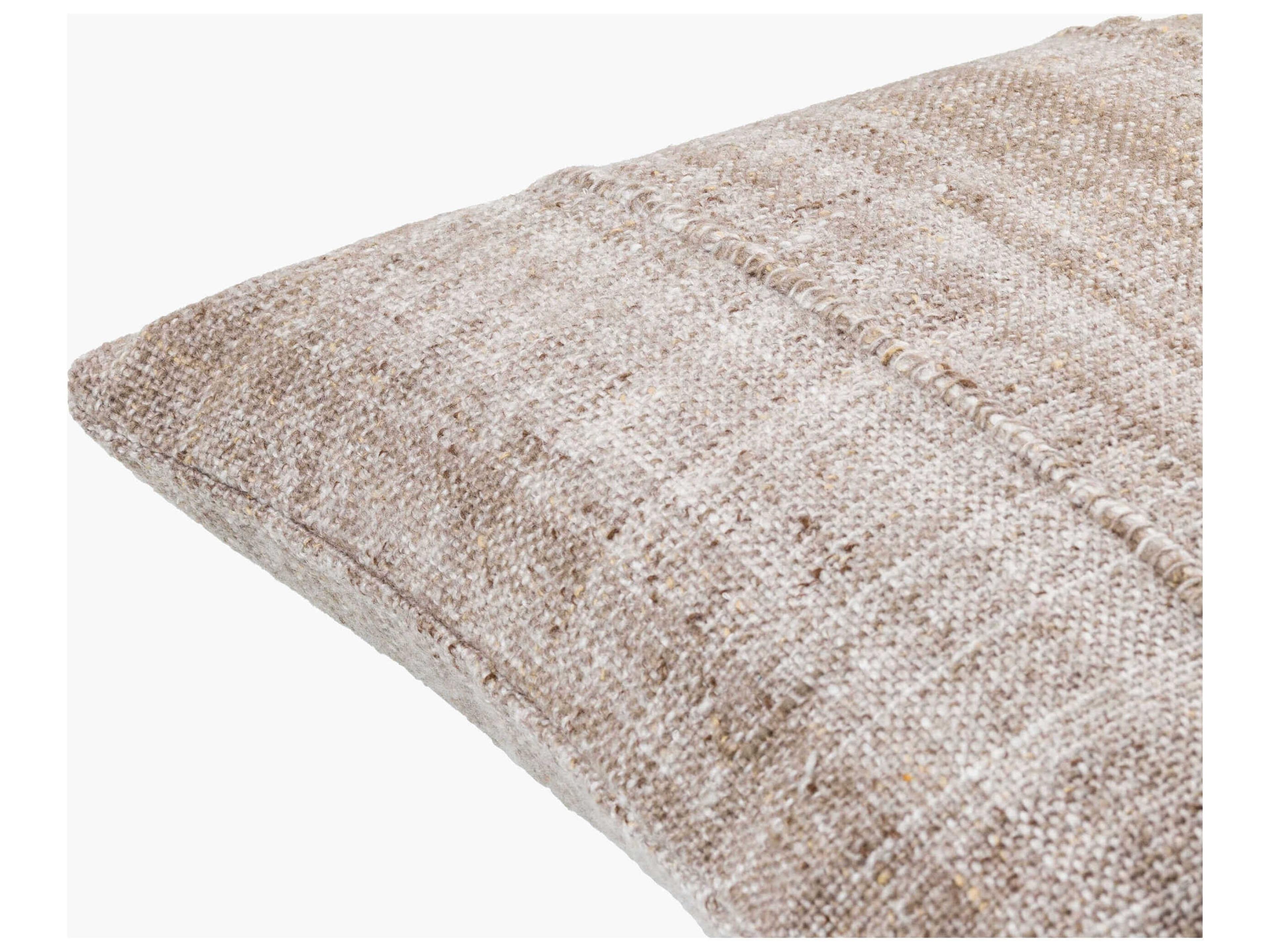 Surya Outdoor Mudcloth Beige Pillow
