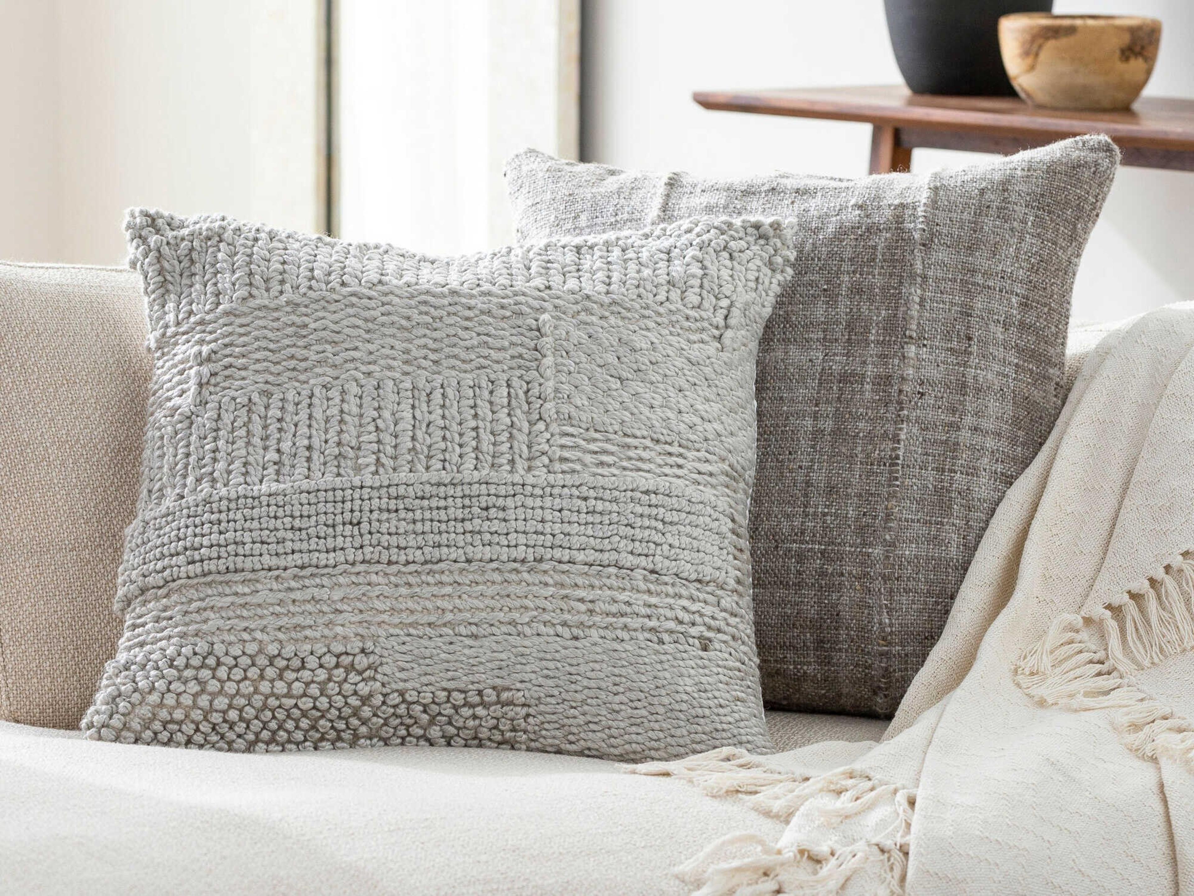 Surya Outdoor Nauru Ivory Pillow