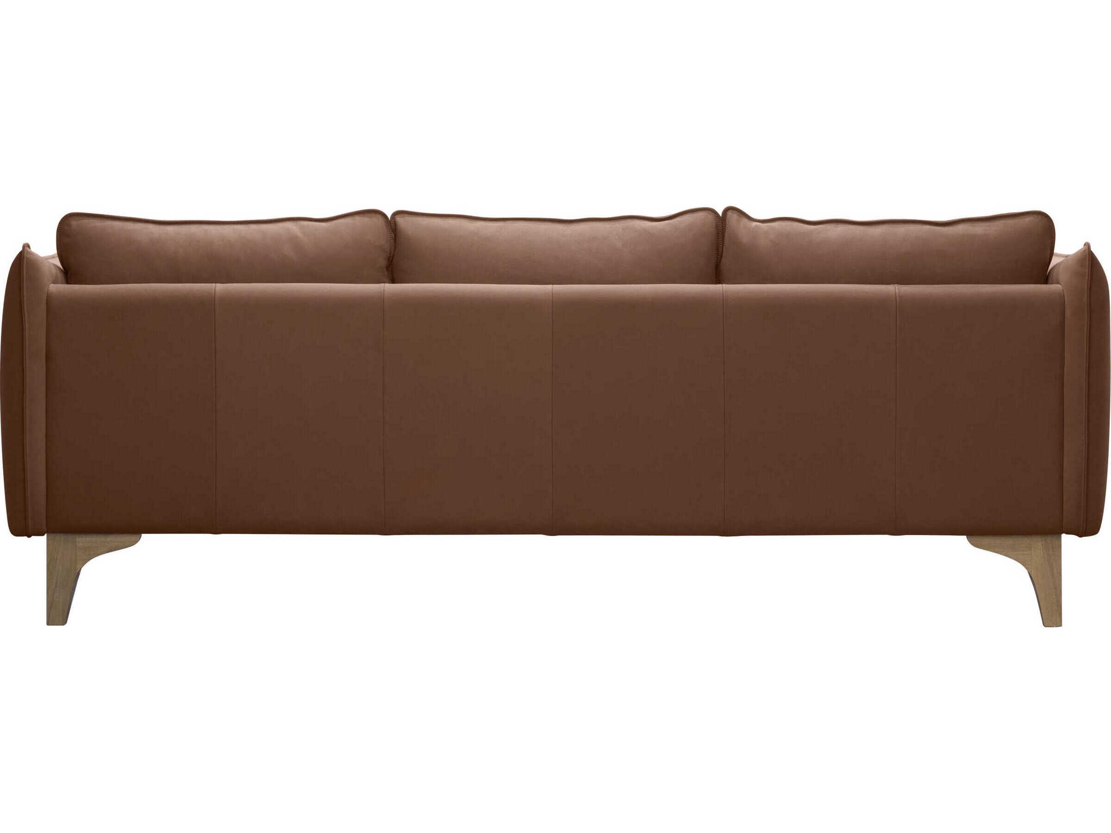 Surya Simone Brown Leather Sofa