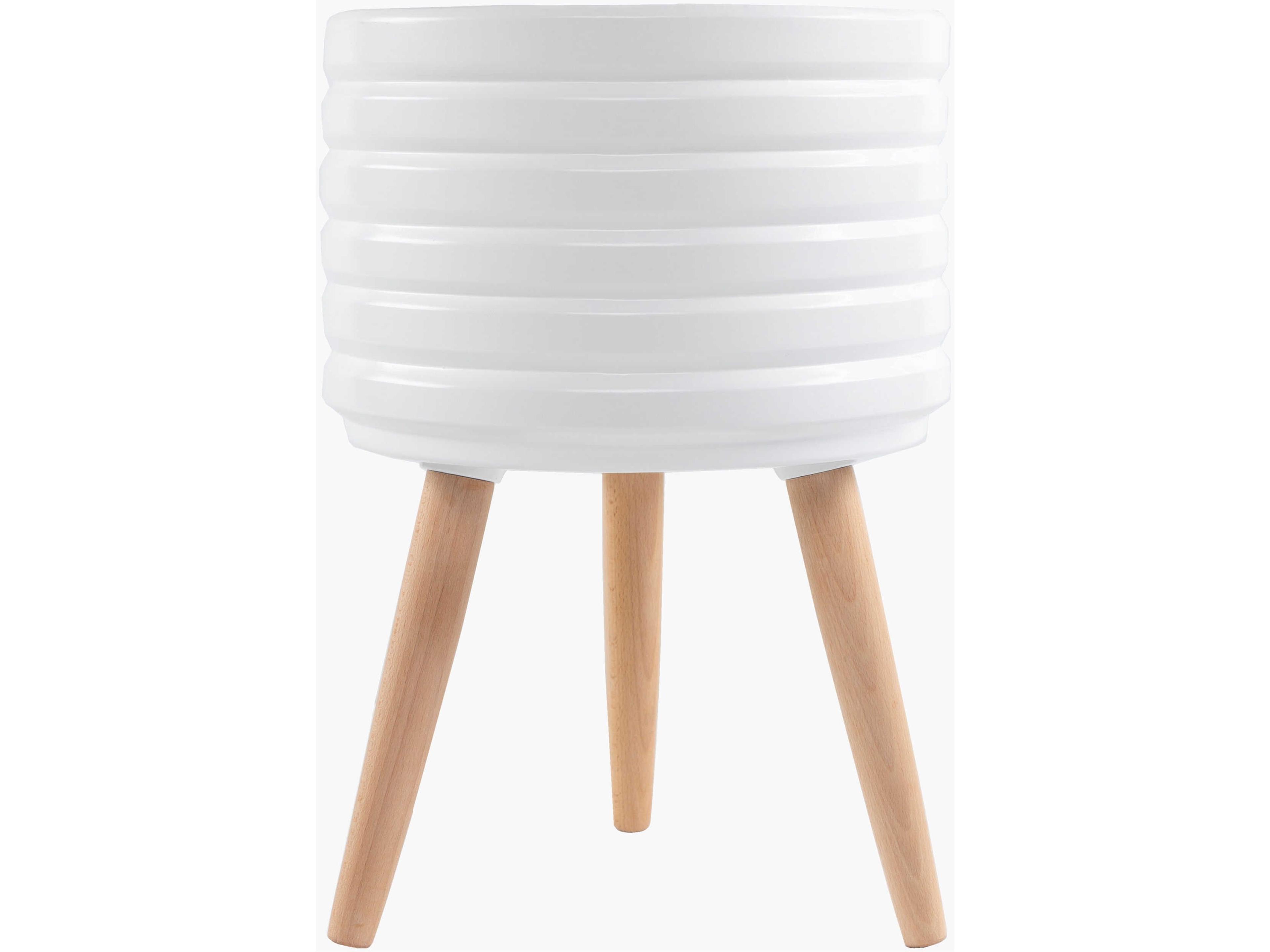 Surya Outdoor Orchid White Planter