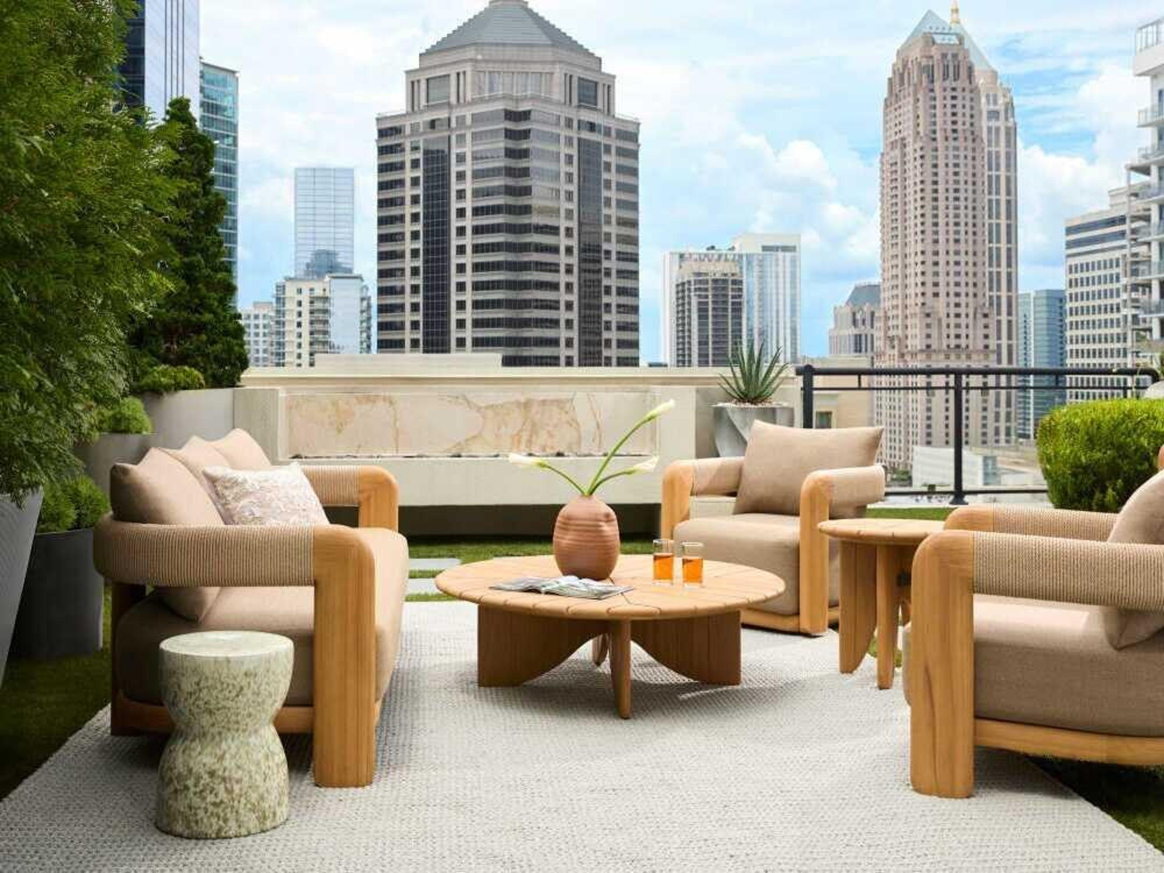 Palma Wood Cushion Lounge Set