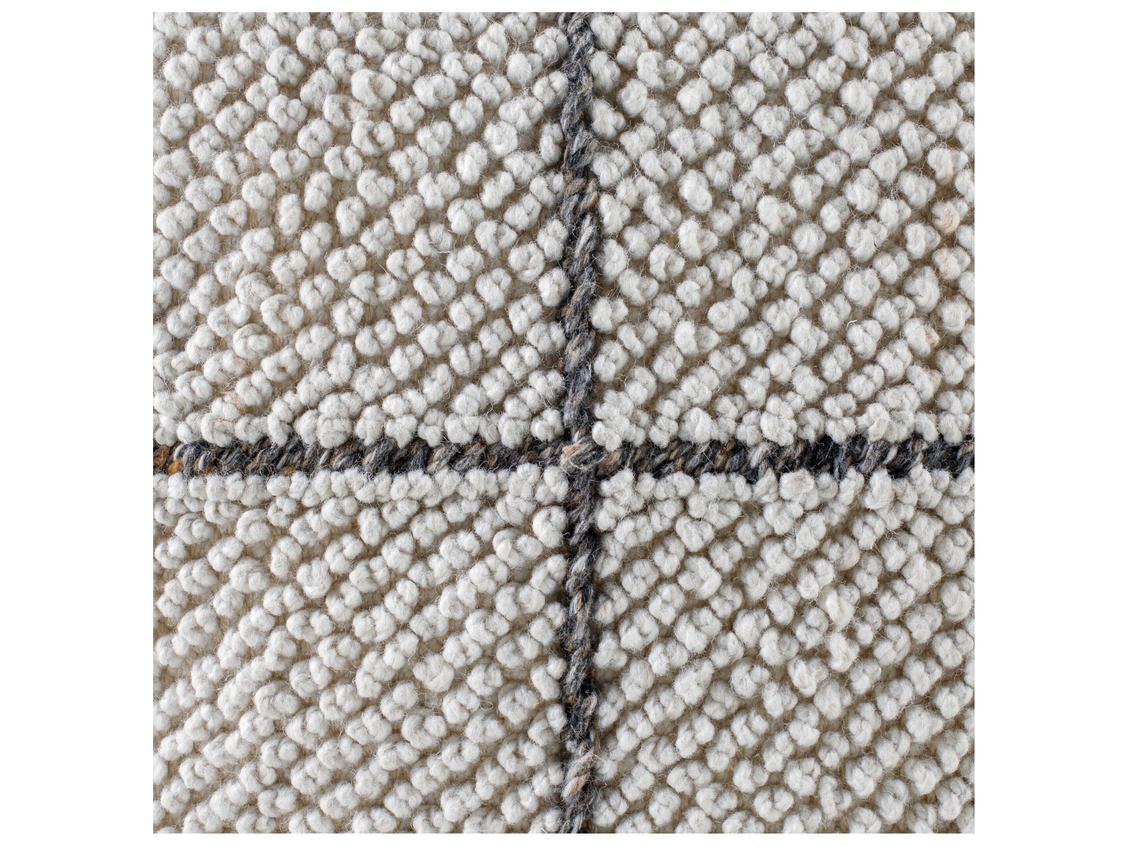 Surya Outdoor Pane Fabric Cushion Pouf