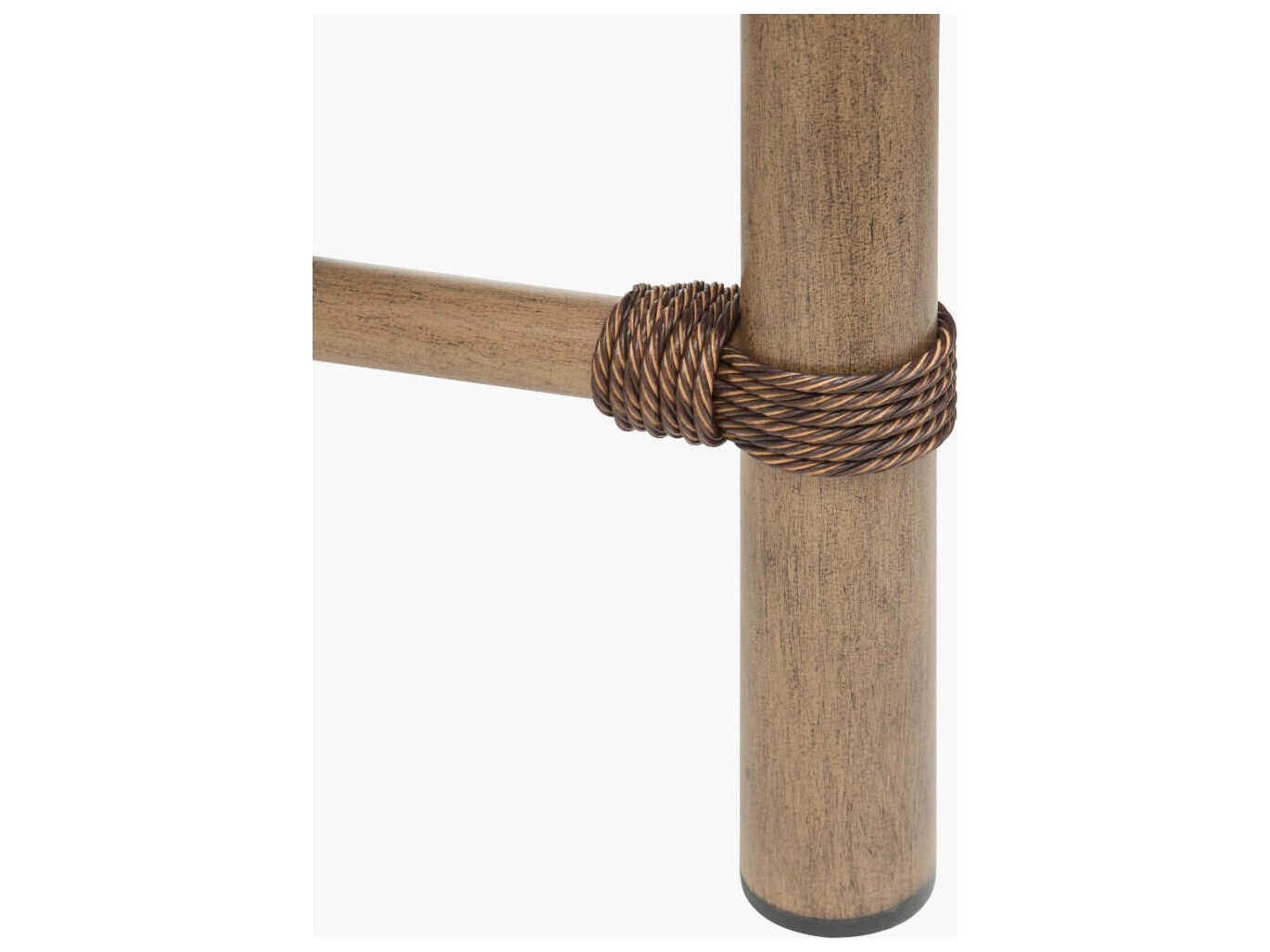 Surya Outdoor Porta Dark Brown Aluminum Round End Table