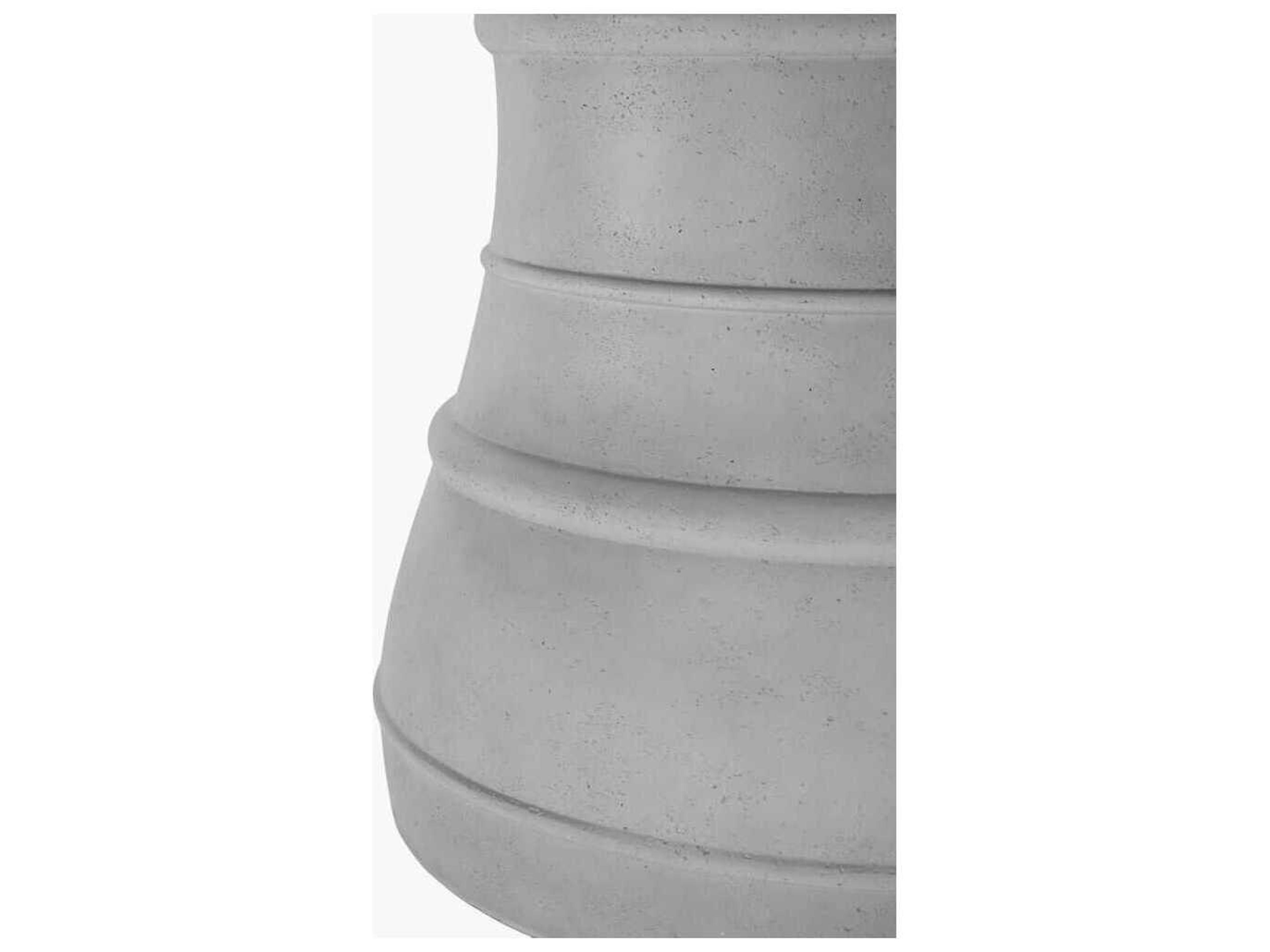 Surya Outdoor Ravenna Light Gray Concrete Round Dining Table