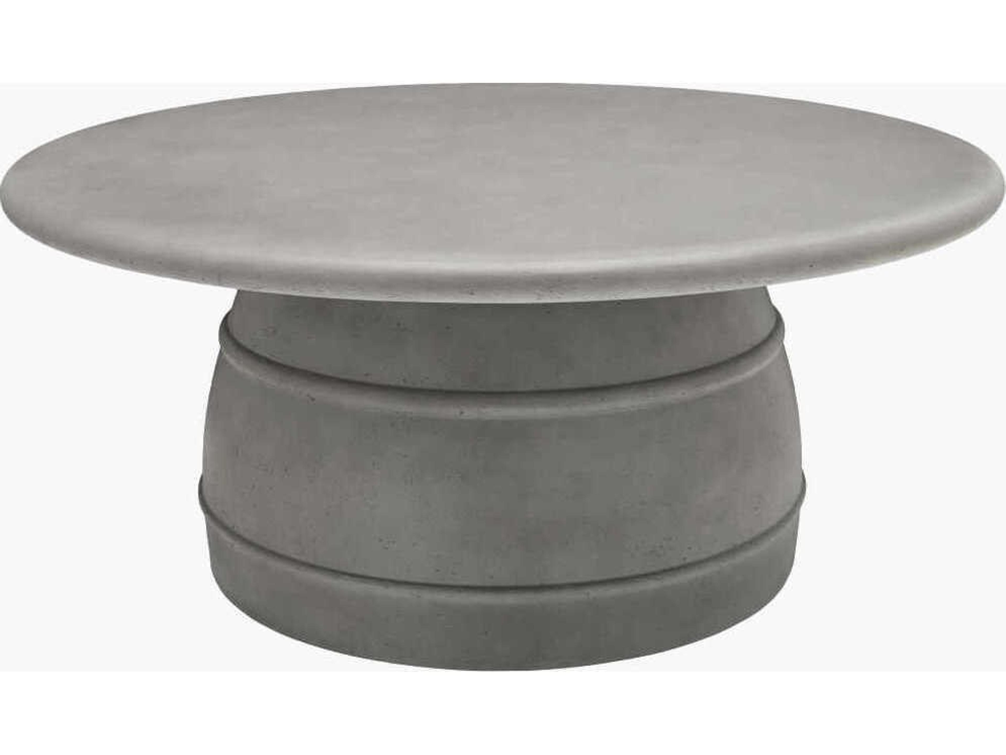 Ravenna Light Gray Concrete Round Coffee Table