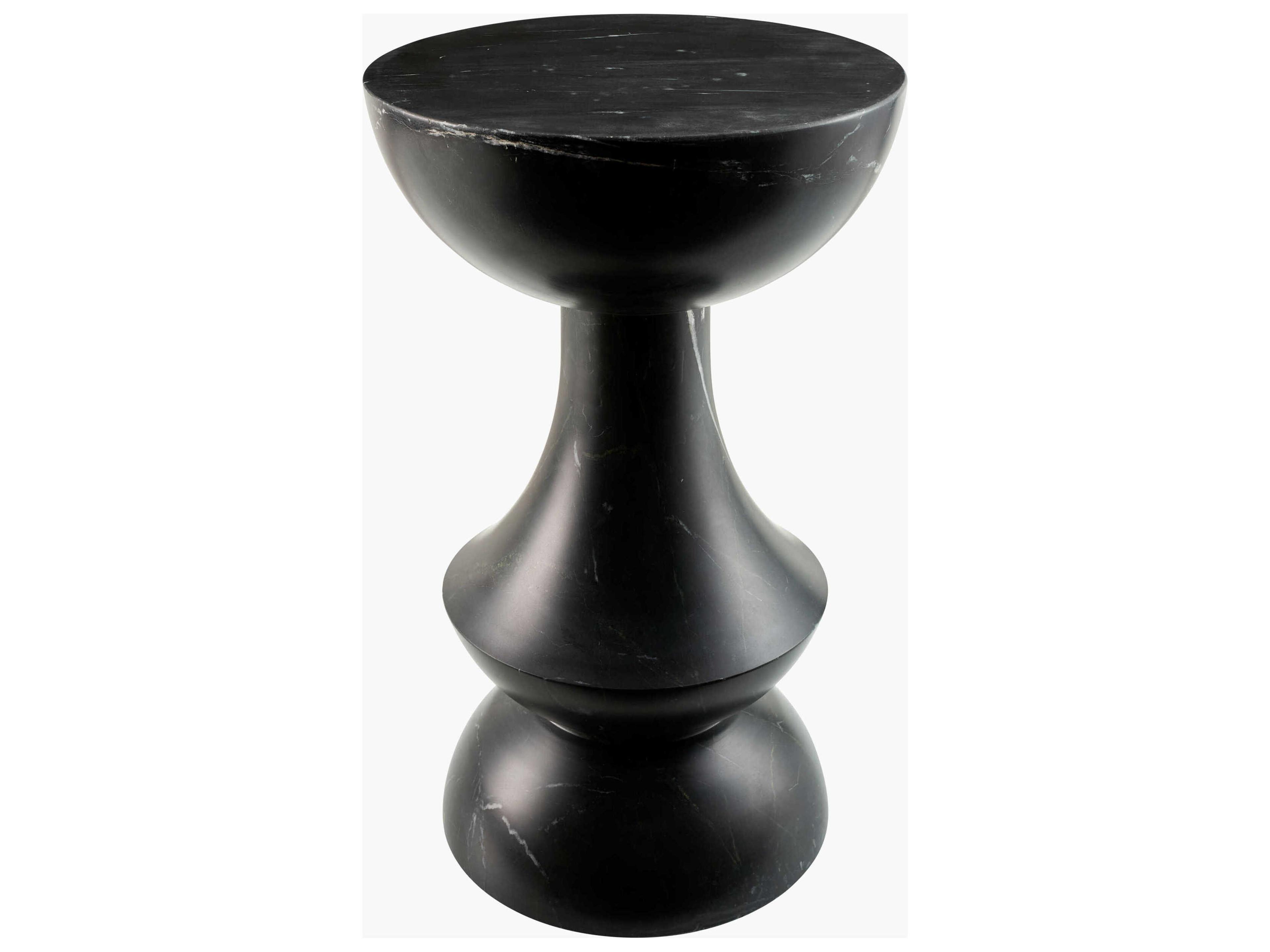 Sheena Natural Stone Round End Table