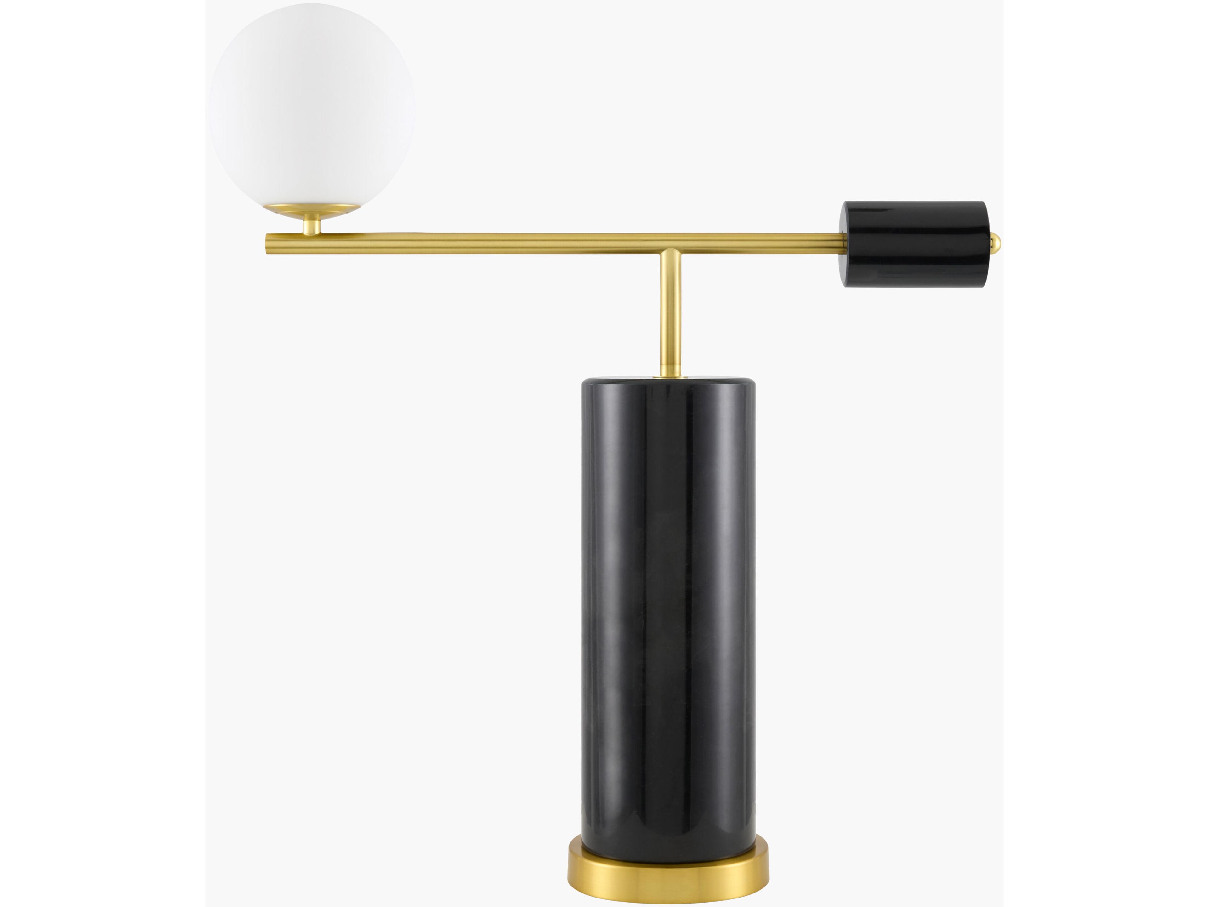 Oslin Black White Glass Table Lamp