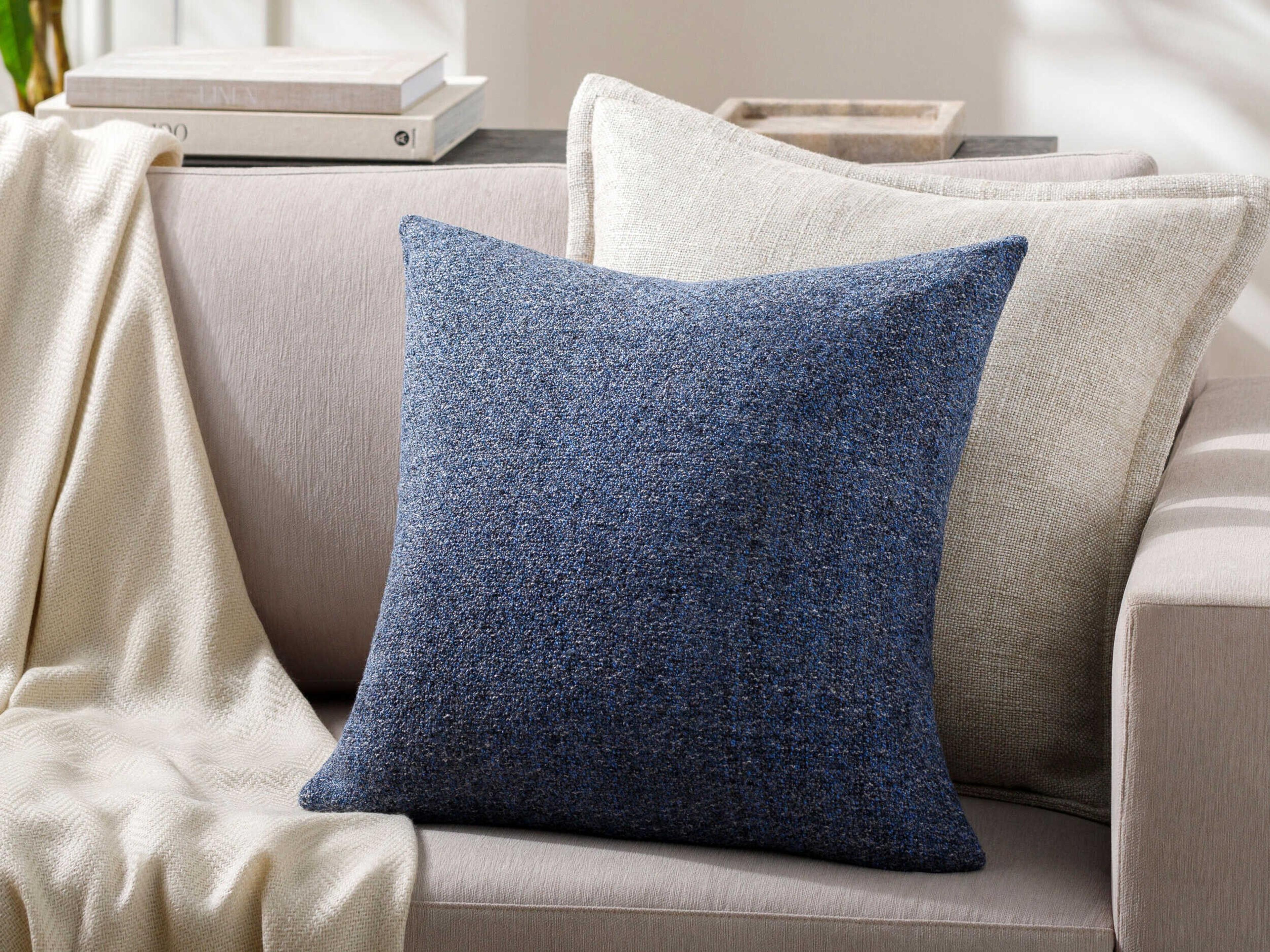 Surya Outdoor Saanvi Blue Pillow