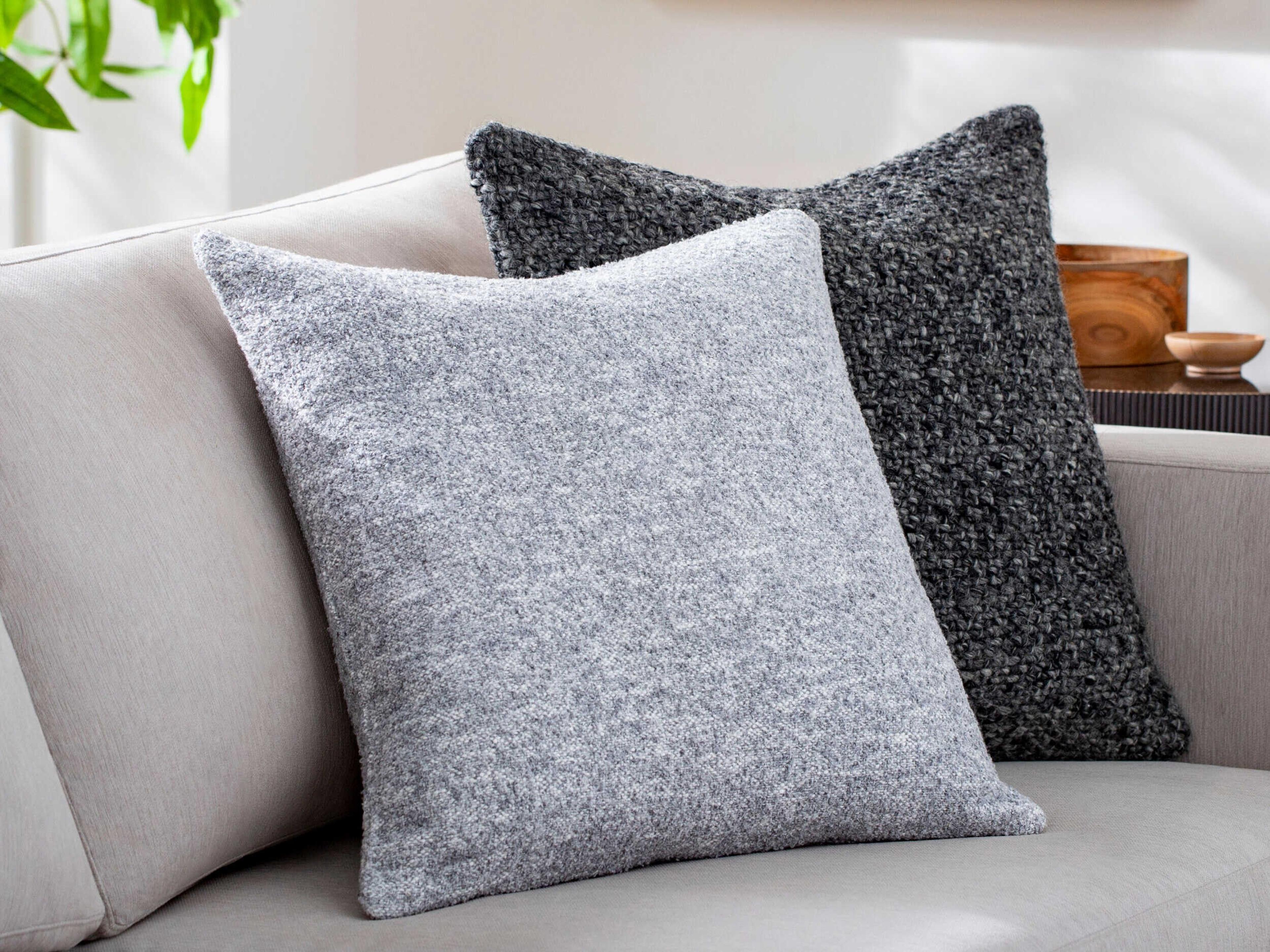 Surya Outdoor Saanvi Light Slate Pillow