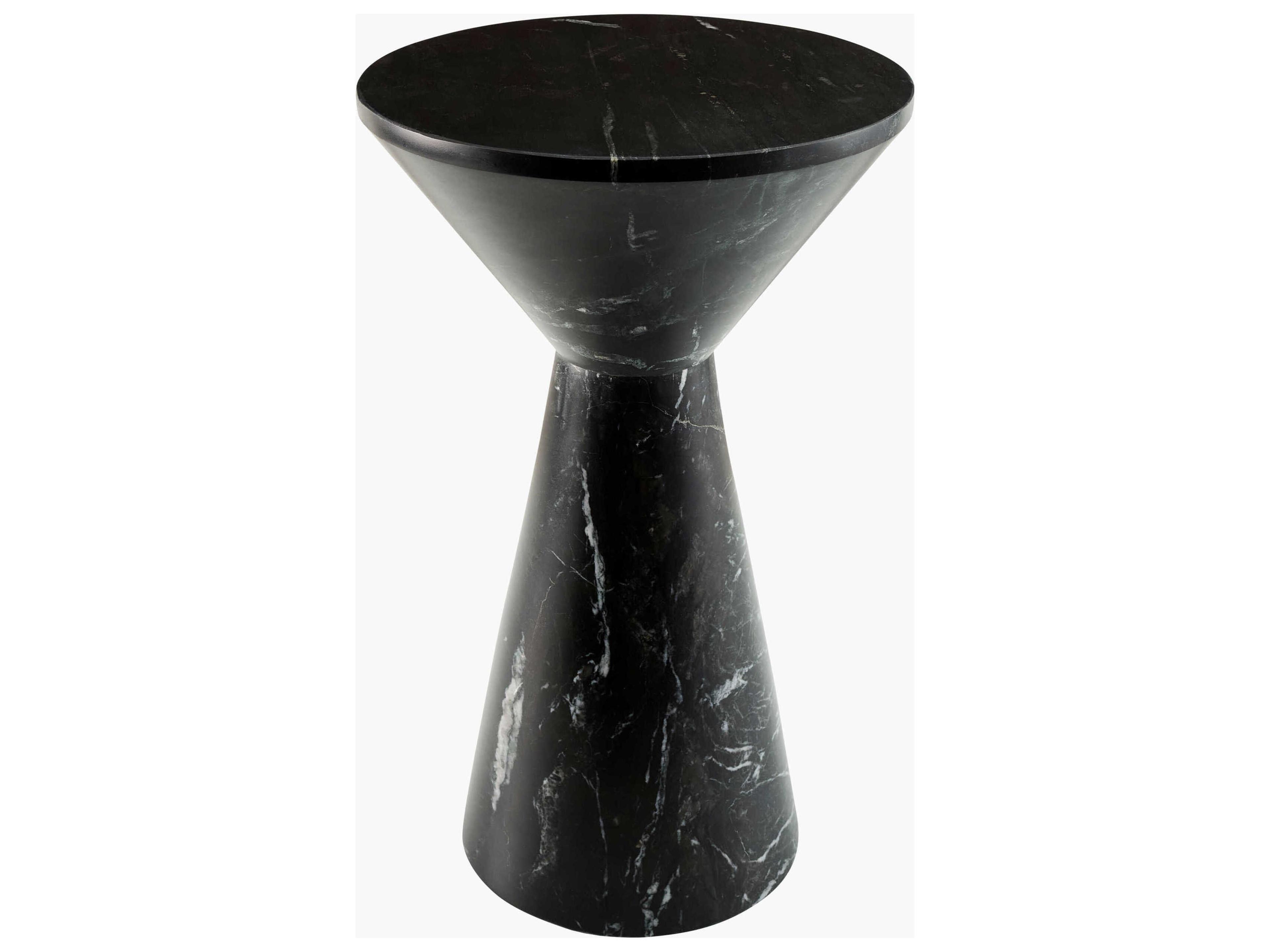 Sonusha Natural Stone Round End Table
