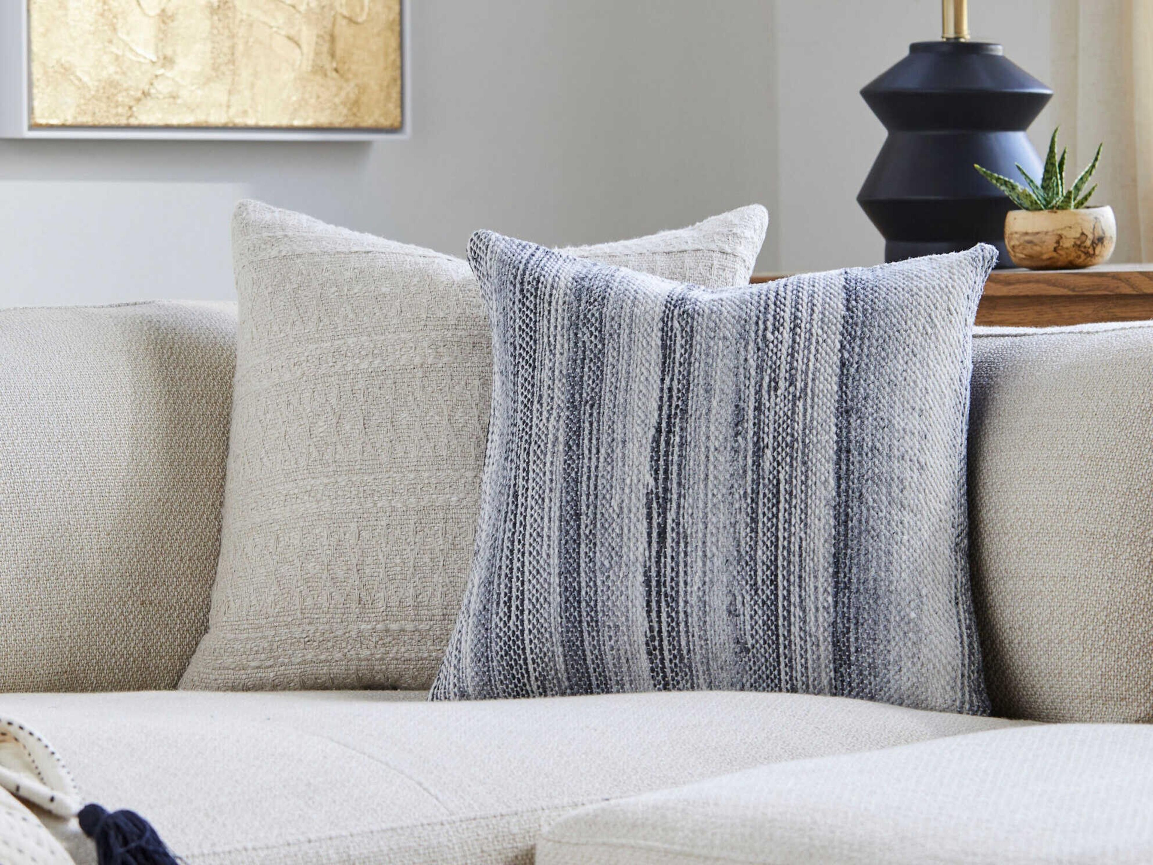 Surya Outdoor Terrain Light Gray Pillow