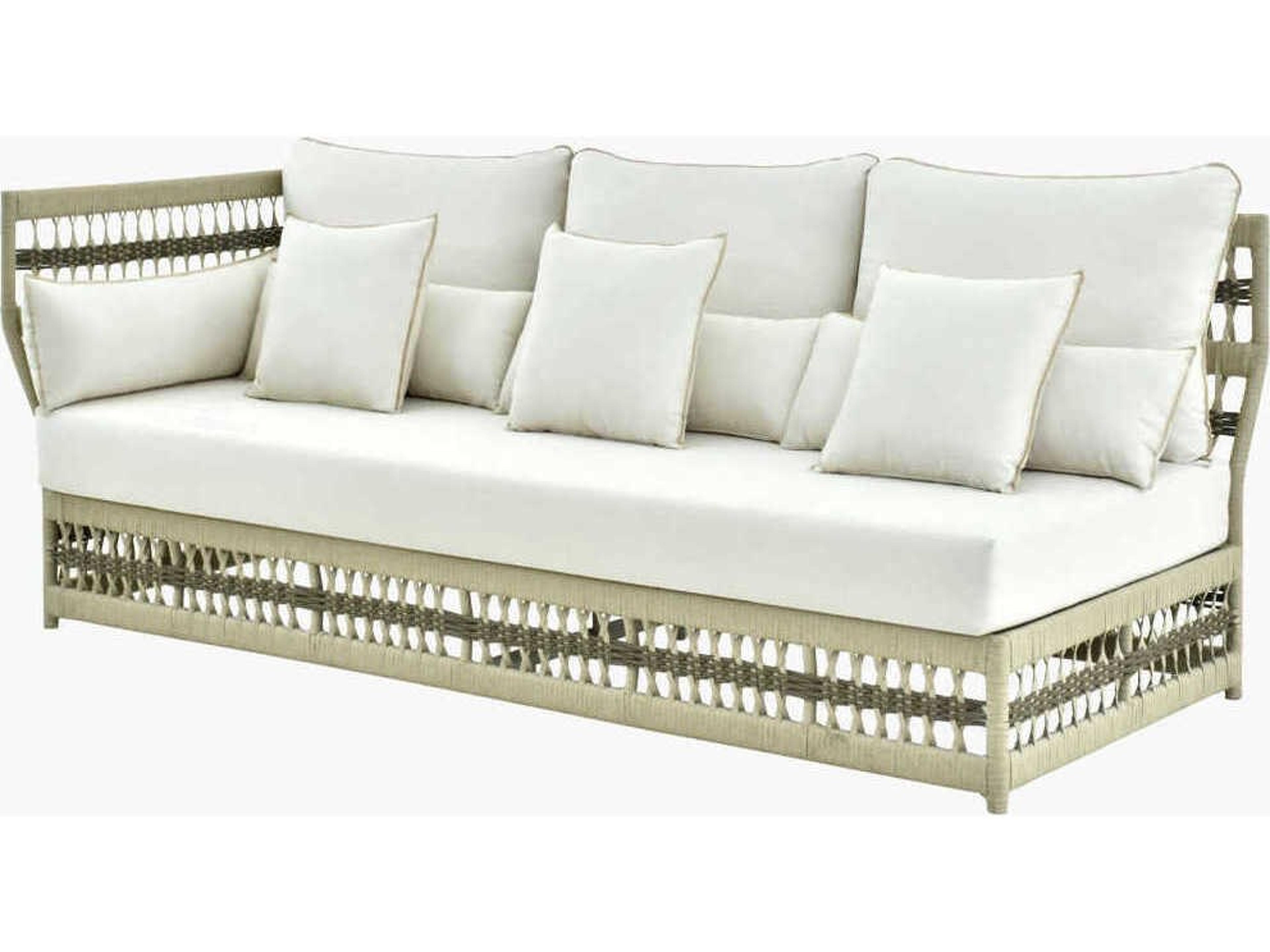 Winder Powder Coated Cream Aluminum Cushion Modular Sofa
