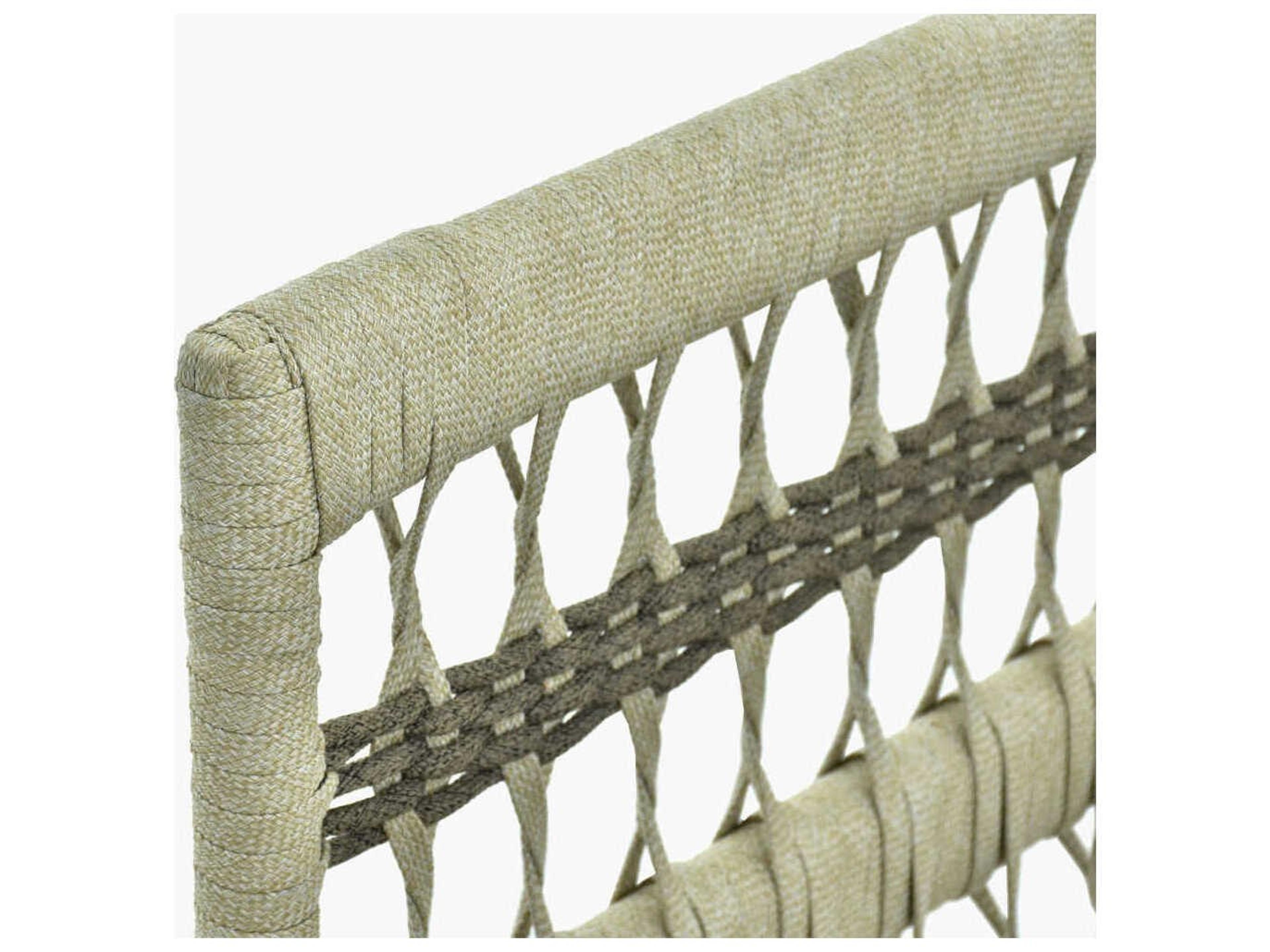 Surya Outdoor Winder Powder Coated Cream Aluminum Cushion Modular Sofa