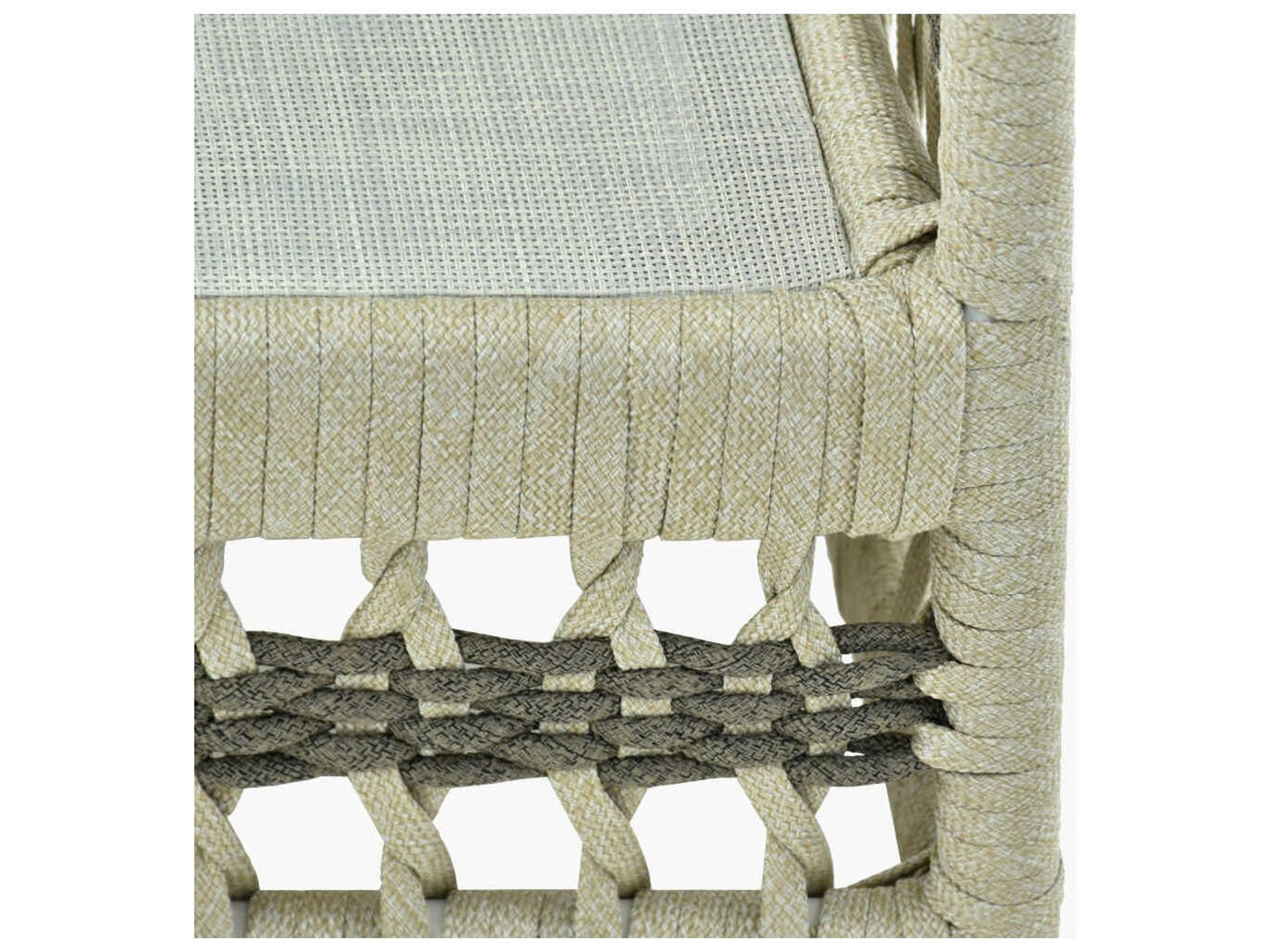 Surya Outdoor Winder Powder Coated Cream Aluminum Cushion Modular Sofa