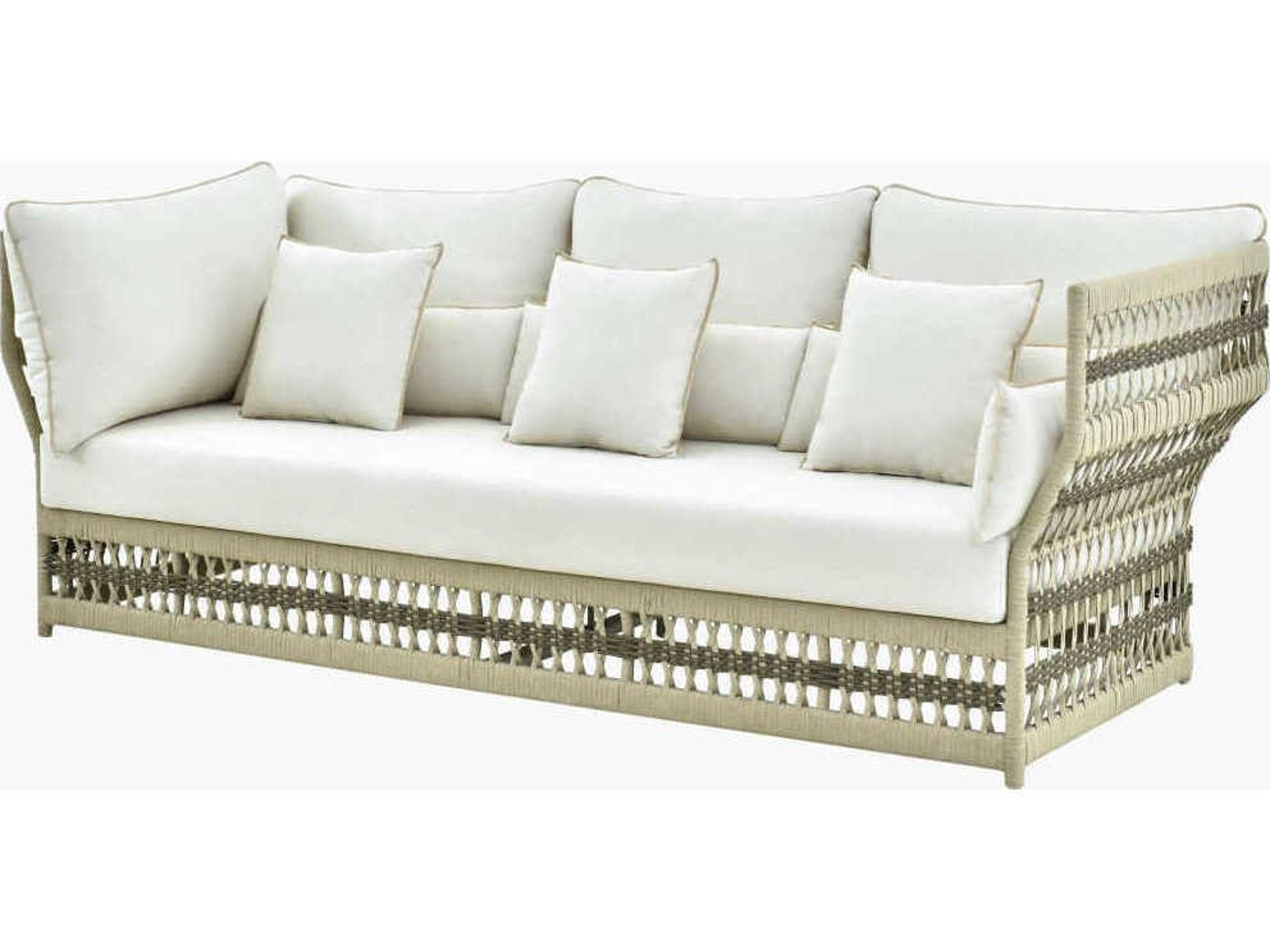 Winder Powder Coated Cream Aluminum Cushion Modular Sofa