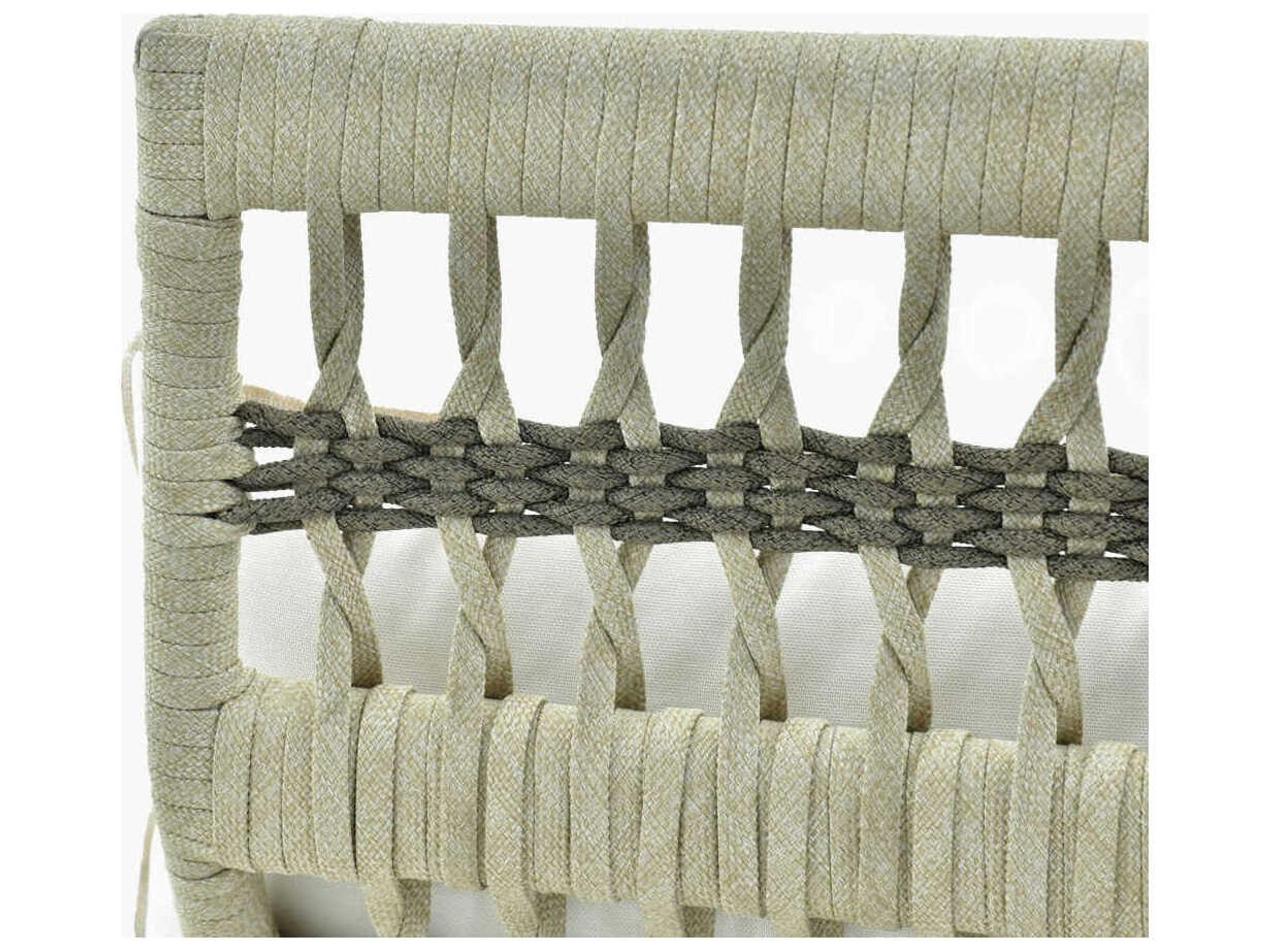 Surya Outdoor Winder Powder Coated Cream Aluminum Cushion Modular Sofa