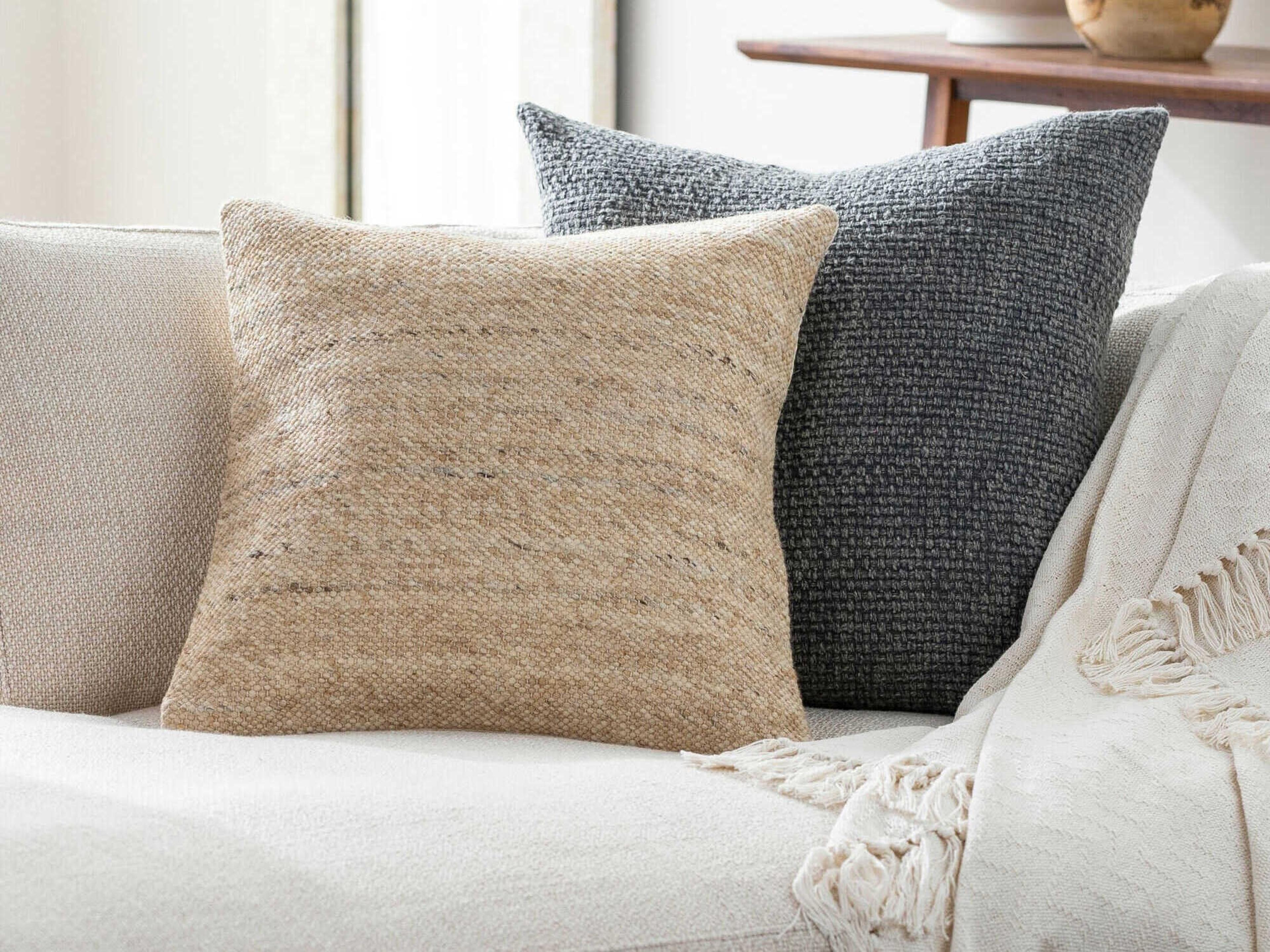 Surya Oswin Light Beige Pillow