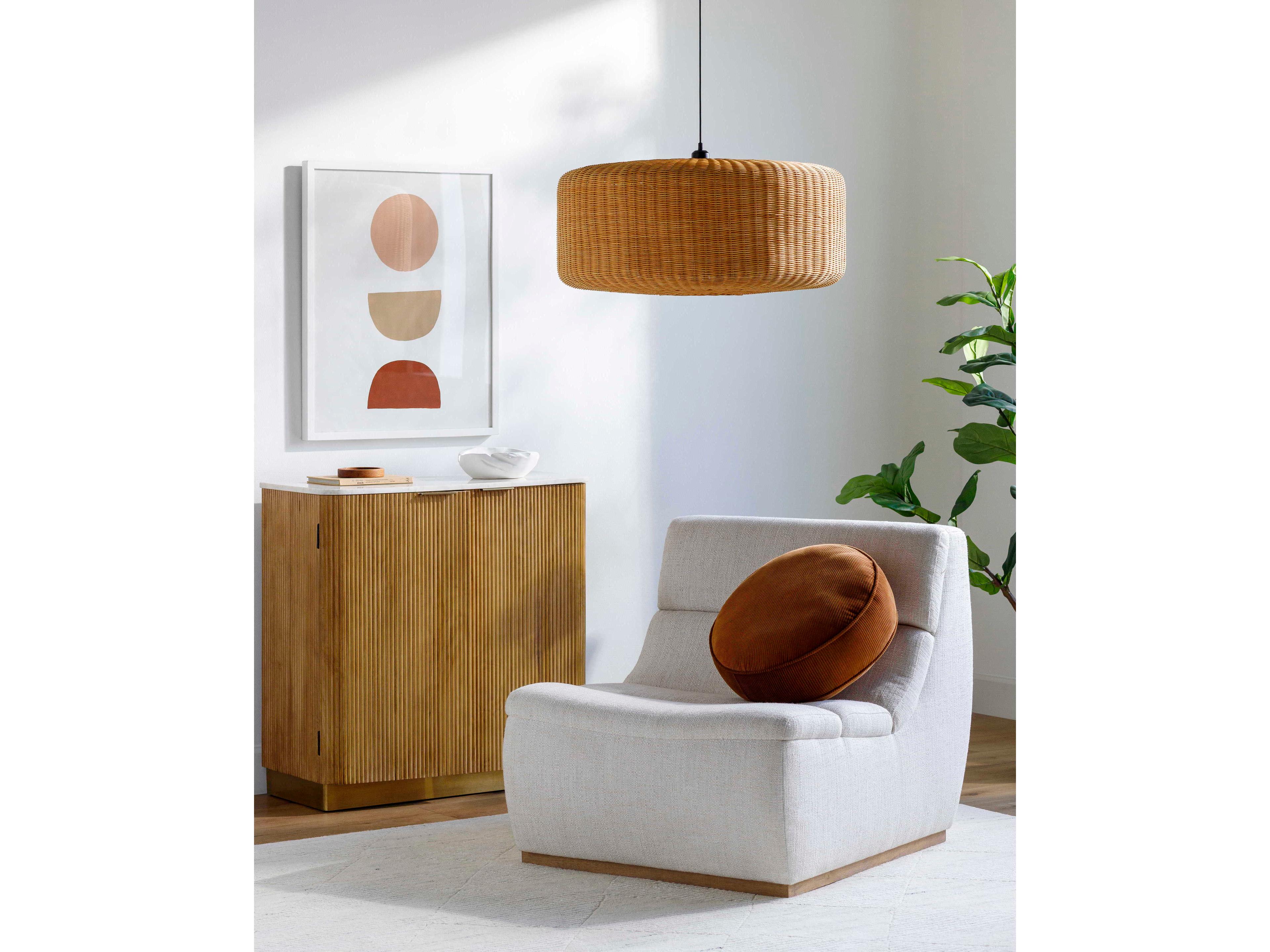 Surya Pari 1-Light Black Brown Pendant