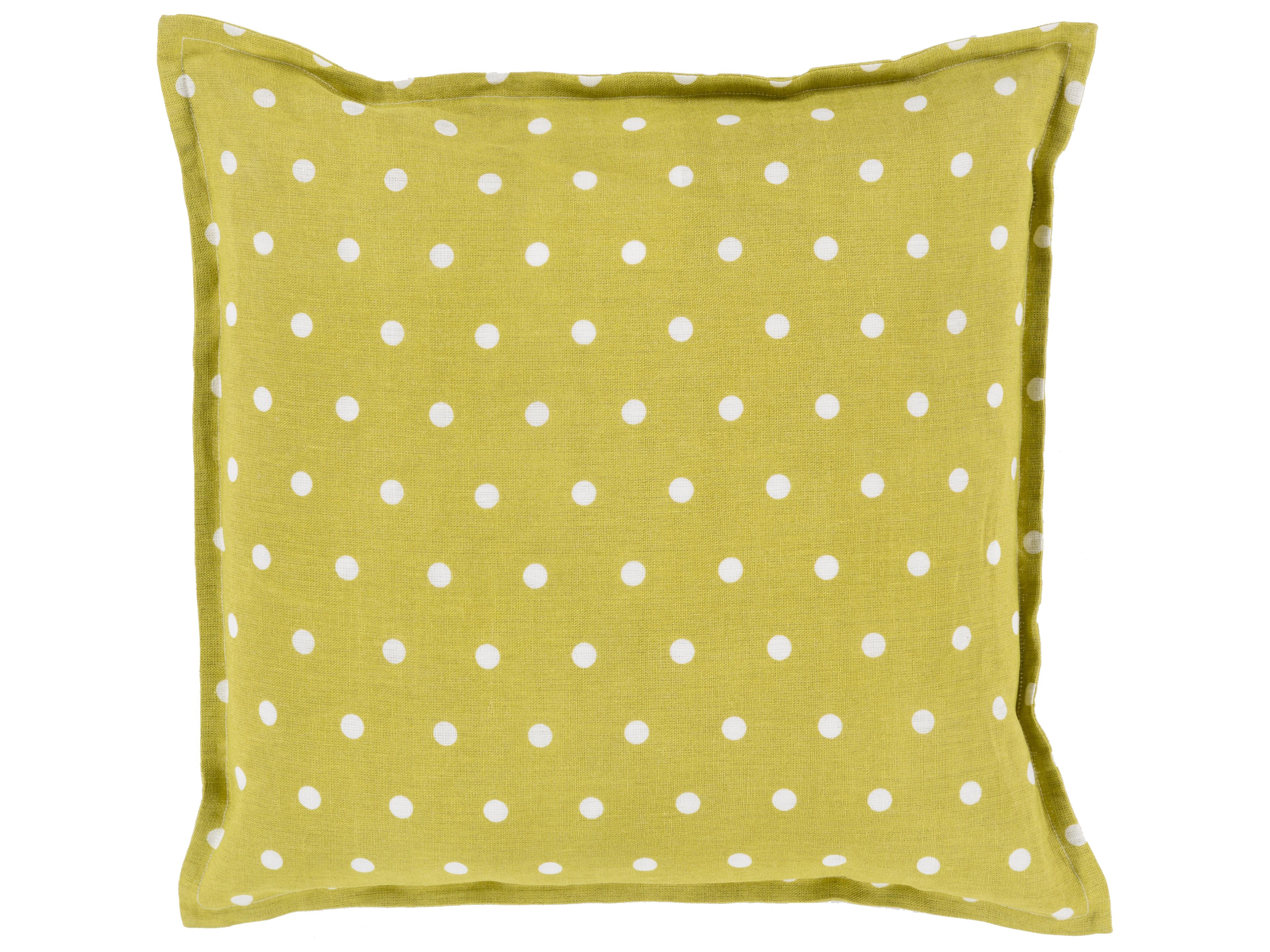 Polka Dot Olive Pillow